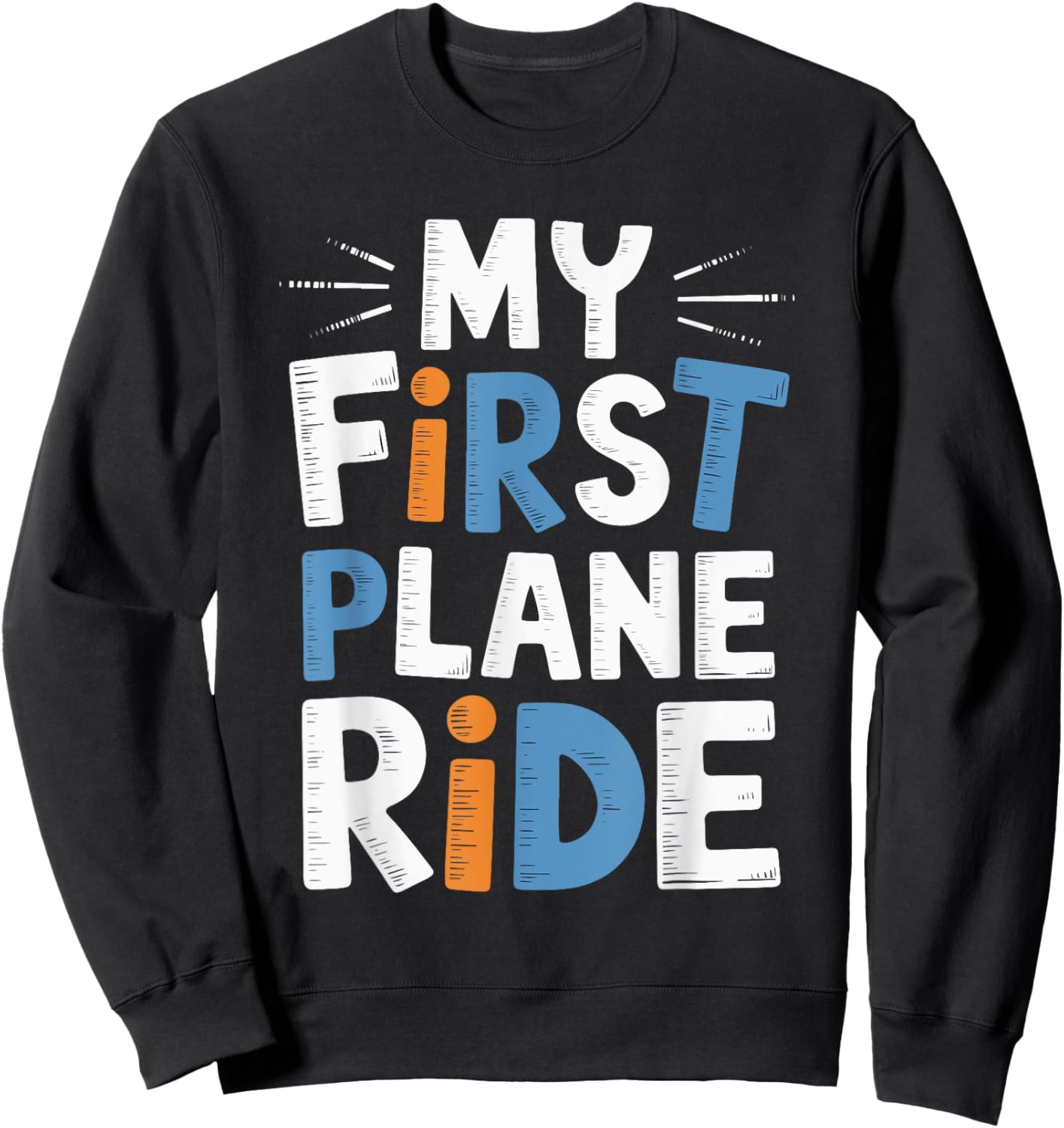 My First Plane Ride Sweatshirt - Sweatshirt | Black