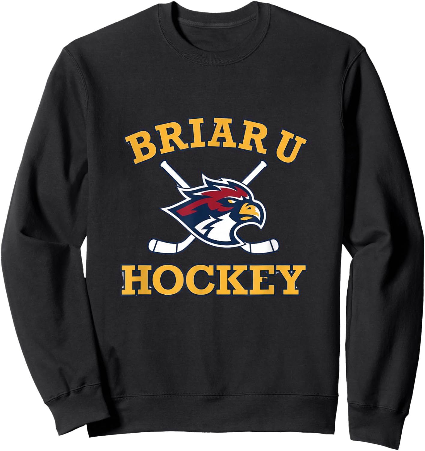 Briar U Hockey Retro College Style Team Mascot Sweatshirt - Sweatshirt | Black