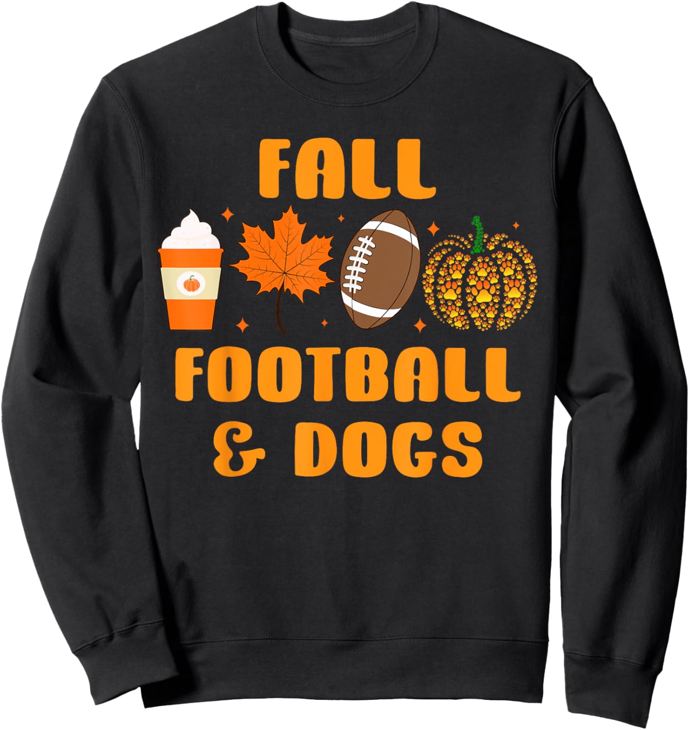Fall Football and Dogs Shirt,Game Day Fall Football Dog Mom Sweatshirt - Sweatshirt | Black