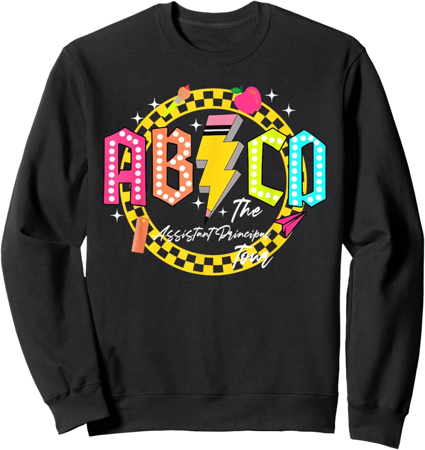 Funny Assistant Principal Tour Back to school ABCD Teacher Women Sweatshirt - Sweatshirt | Black