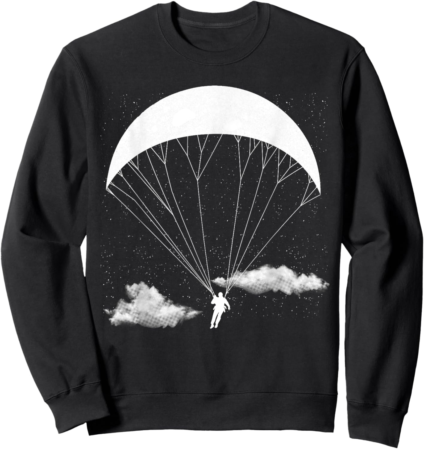 Paragliding Art Women Paraglide Paramotor Paraglider Sweatshirt - Sweatshirt | Black