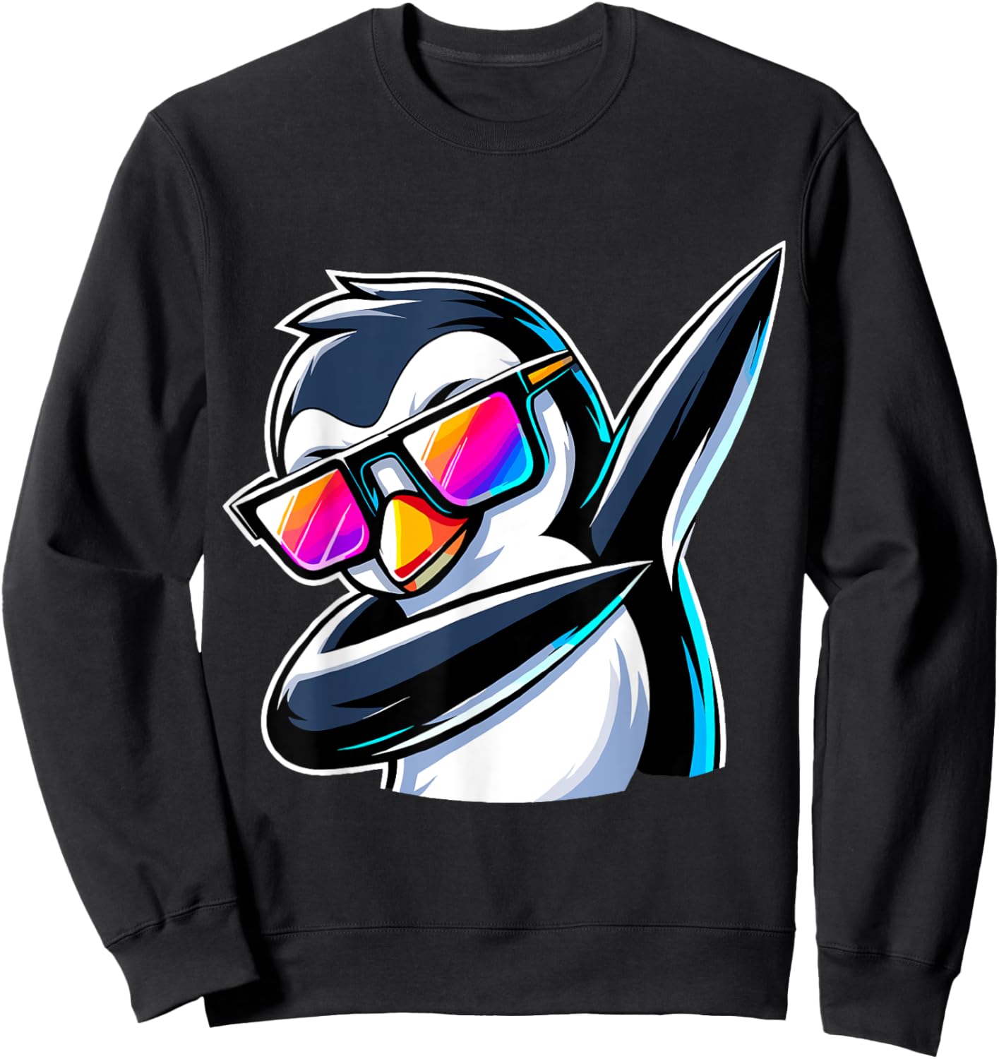 Dabbing Penguin Sweatshirt - Sweatshirt | Black