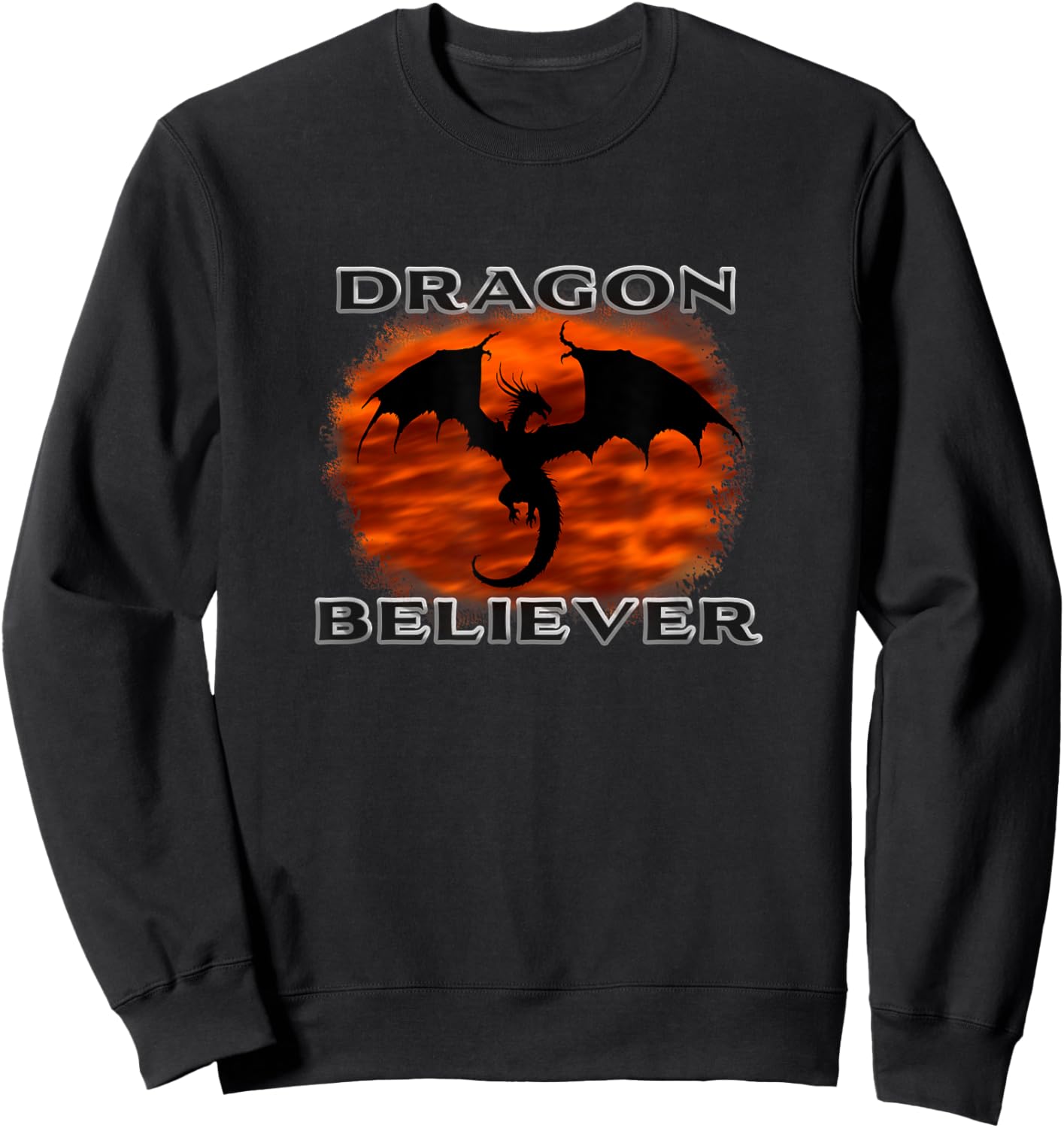 Dragon Believer Rogan Meme Trolling the View with Funny Sweatshirt - Sweatshirt | Black