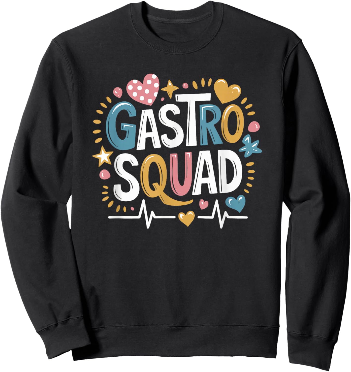 Endoscopy Nursing Gastro Squad, Endoscopy Nurse Crew Sweatshirt - Sweatshirt | Black