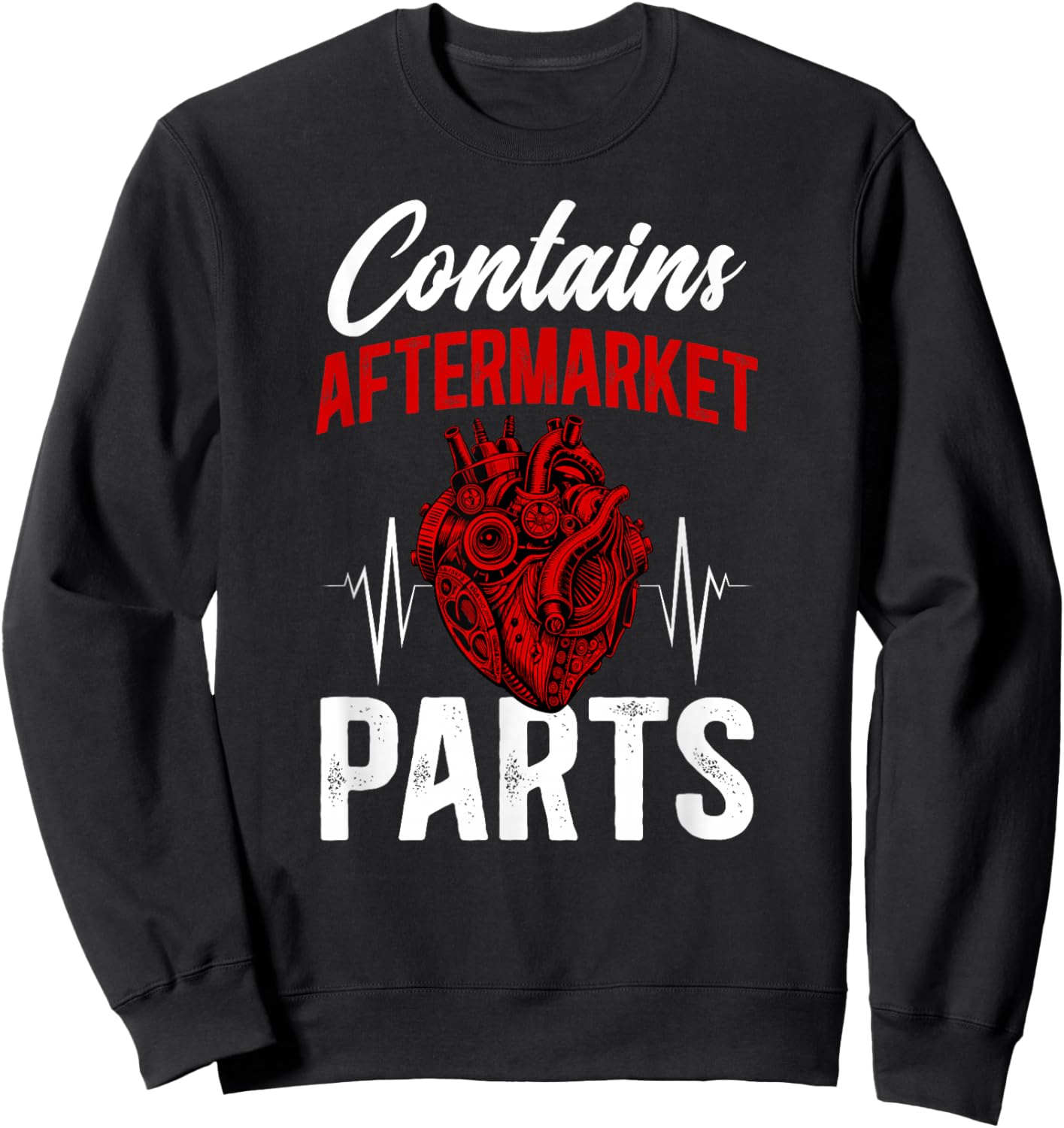 Open Heart Surgery Recovery Funny Open Heart Surgery Warrior Sweatshirt - Sweatshirt | Black