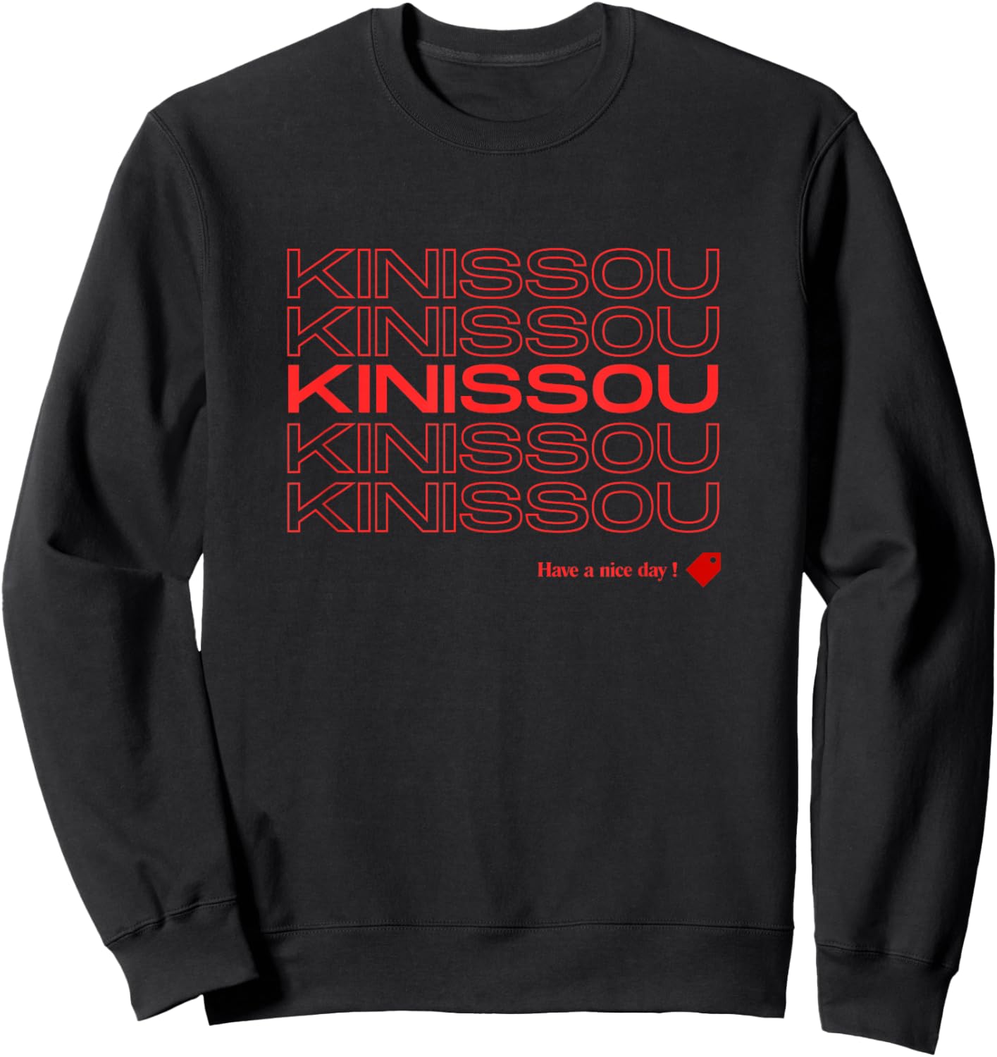 Kinissou Chuukese Thank You | Micronesian Pride Sweatshirt - Sweatshirt | Black
