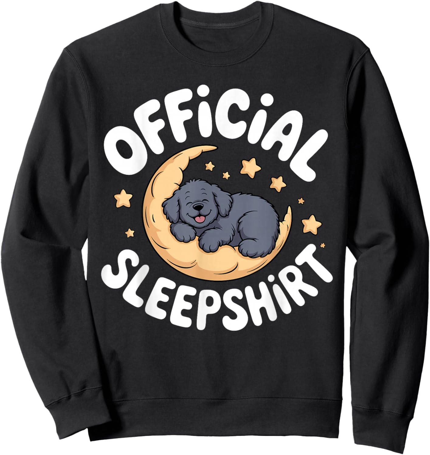 Cool Newfoundland Art Women Kids Newfie Newfoundland Sweatshirt - Sweatshirt | Black