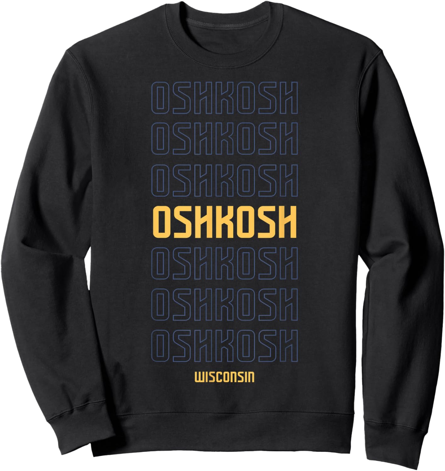 Oshkosh Wisconsin Sweatshirt - Sweatshirt | Black