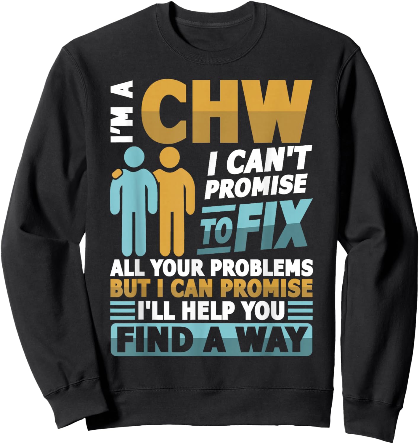 CHW Community health worker Sweatshirt - Sweatshirt | Black