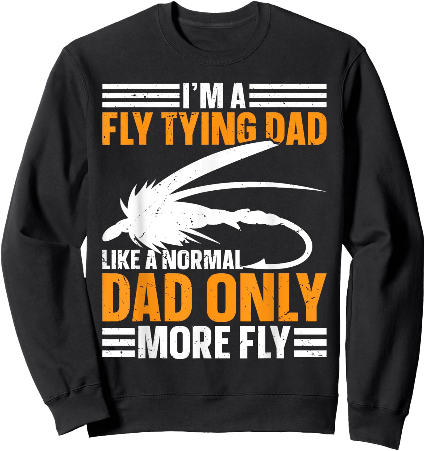 Fly Tying Dad Sweatshirt - Sweatshirt | Black