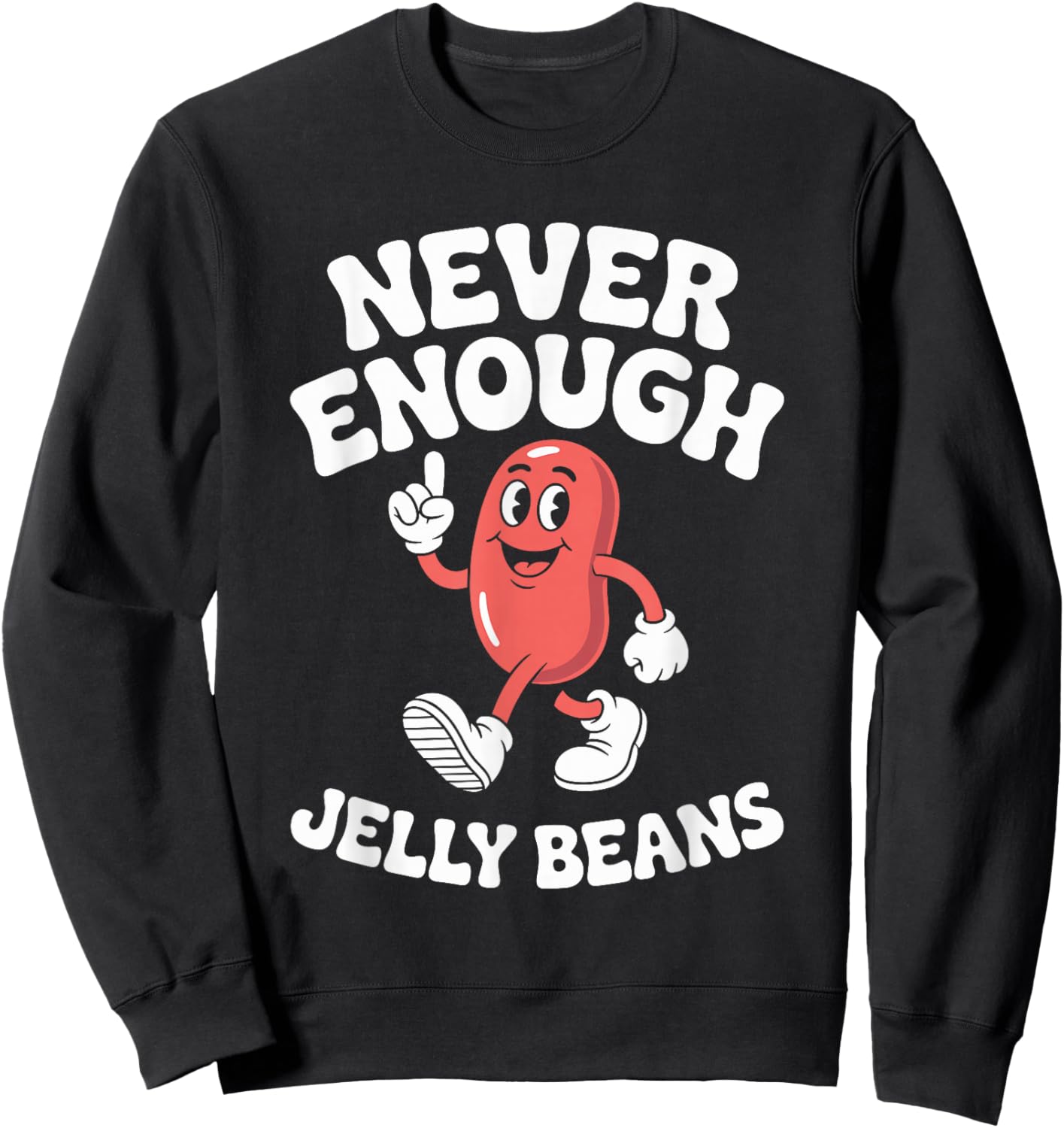Funny Jelly Bean or Jelly Beans Retro Sweatshirt - Sweatshirt | Black