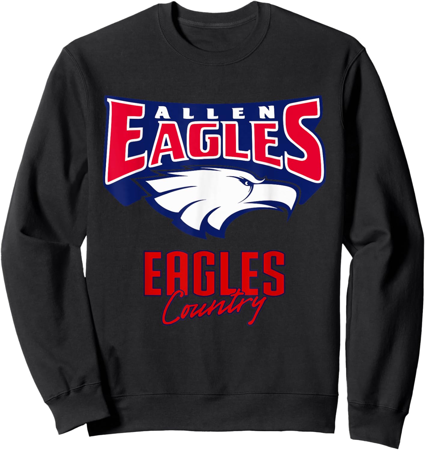 Allen Eagles Logo Country HS Sweatshirt - Sweatshirt | Black