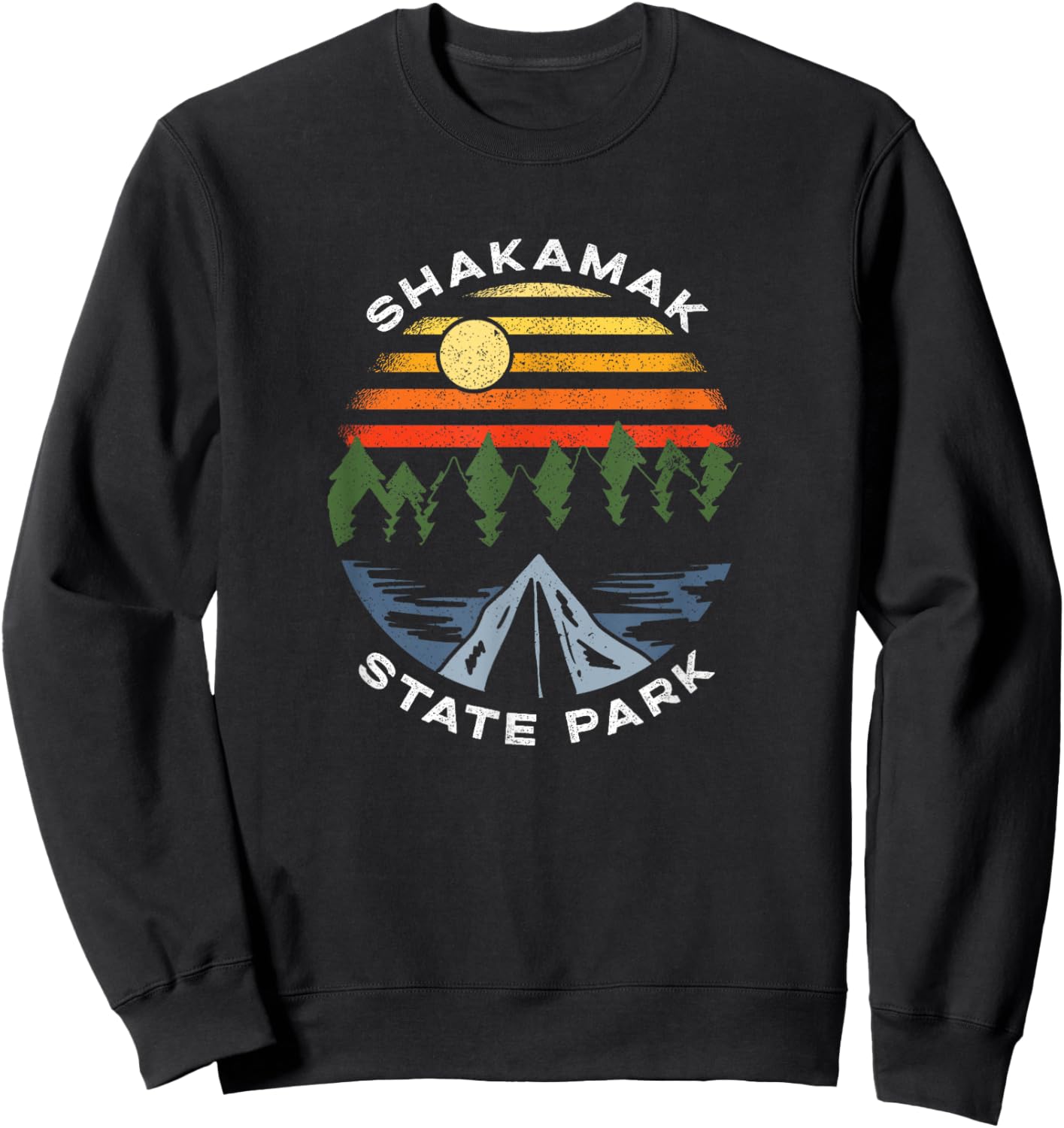 Shakamak State Park Indiana Forest Camping Vacation Sweatshirt - Sweatshirt | Black