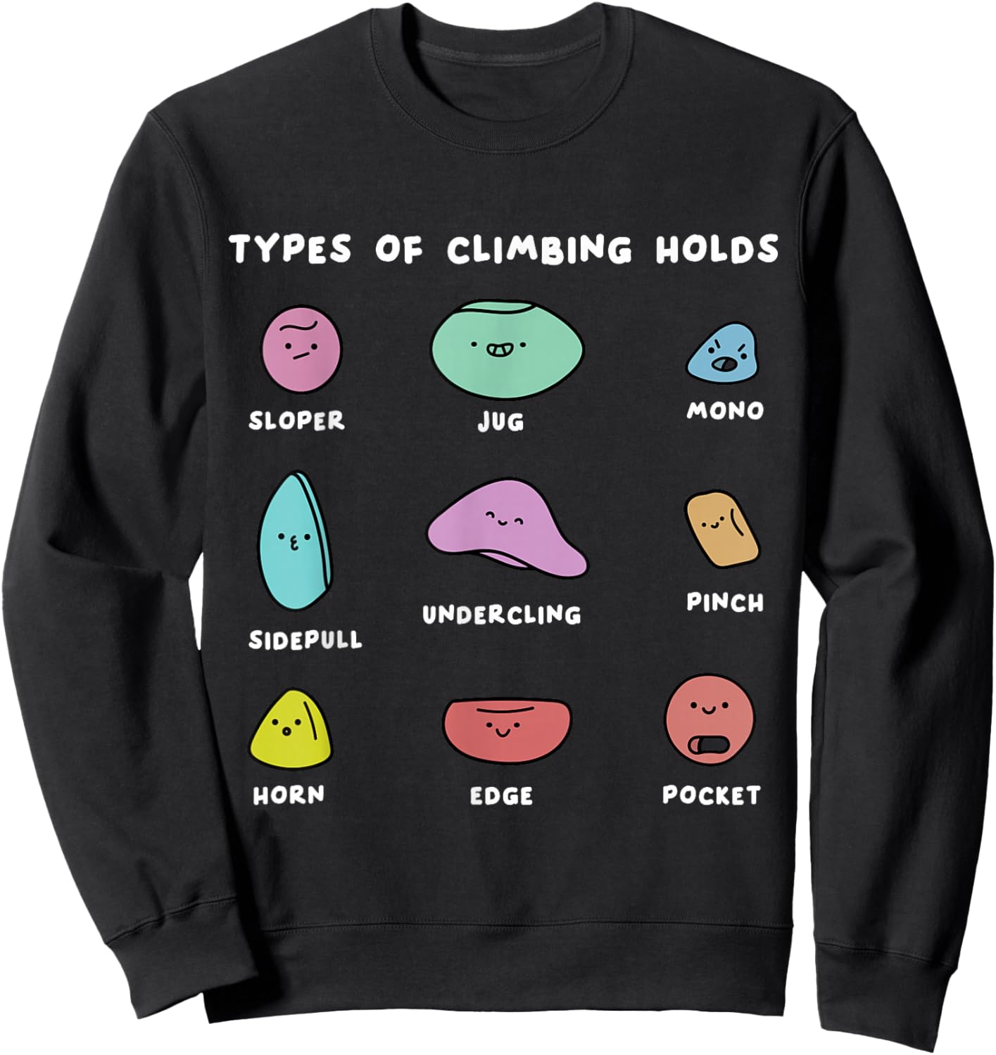Funny Bouldering Boulderer Indoor Rock Wall Climber Climbing Sweatshirt - Sweatshirt | Black