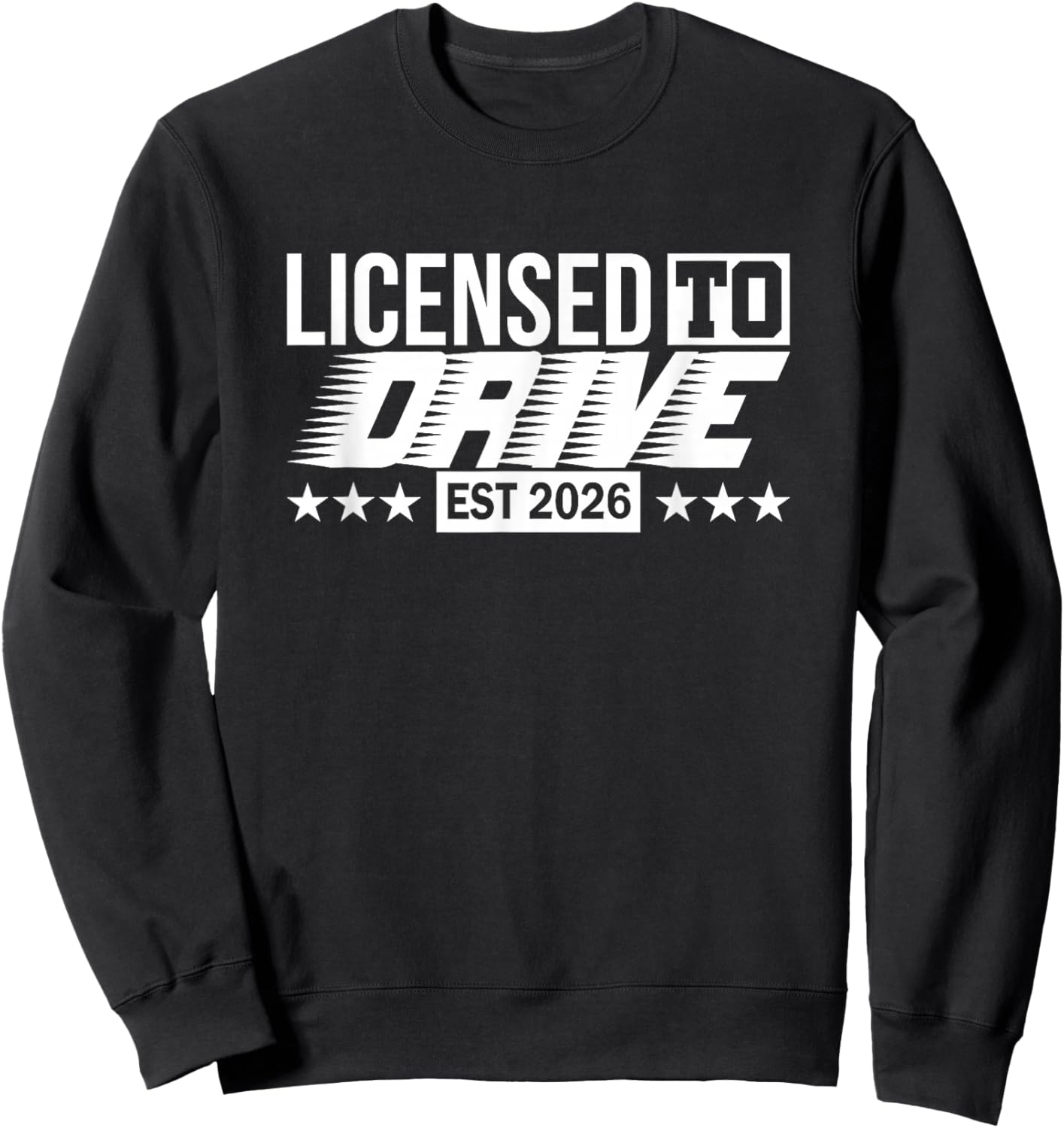 Driving Licence Test Passed Driving Test 2026 Sweatshirt - Sweatshirt | Black