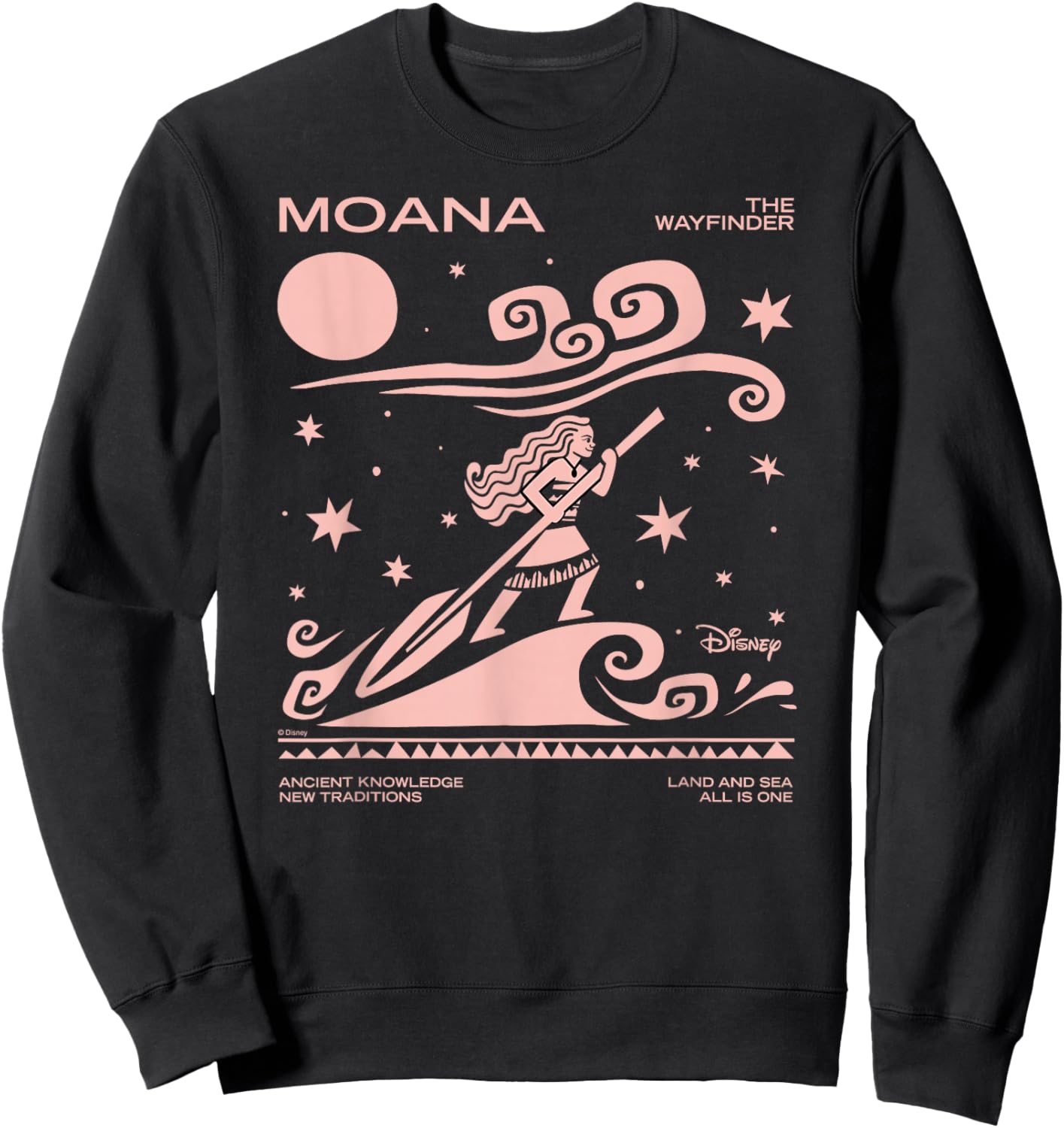 Disney Moana The Wayfinder Ancient Knowledge Pink Sweatshirt - Sweatshirt | Black