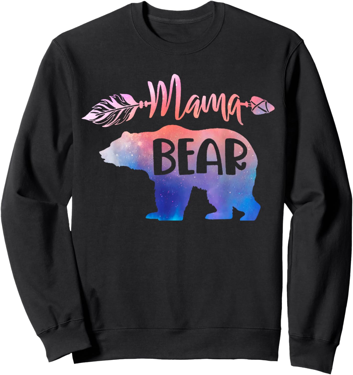 Funny Mama Bear Family Matching Kid Men Women Gifts Sweatshirt - Sweatshirt | Black