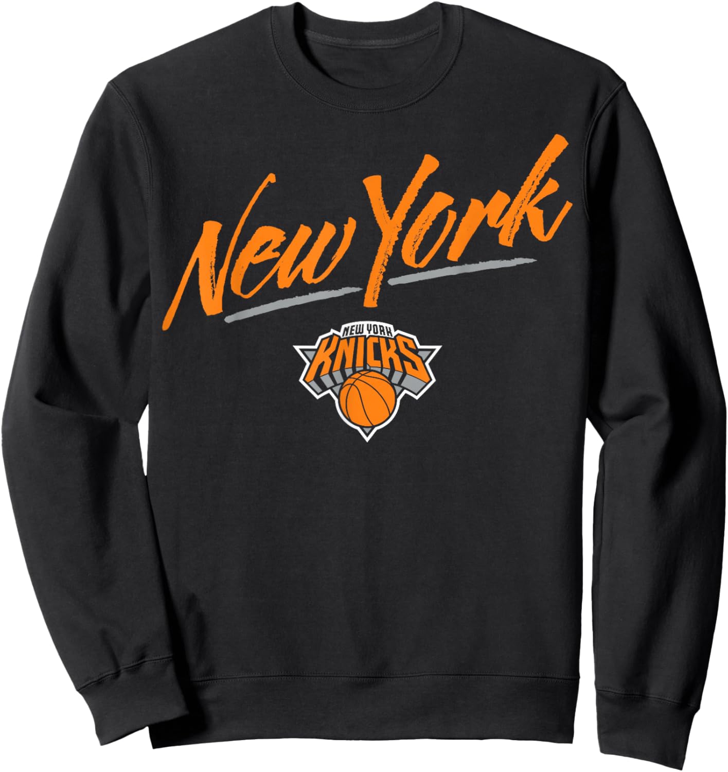 NBA - New York Knicks Markerskript Sweatshirt - Sweatshirt | Black