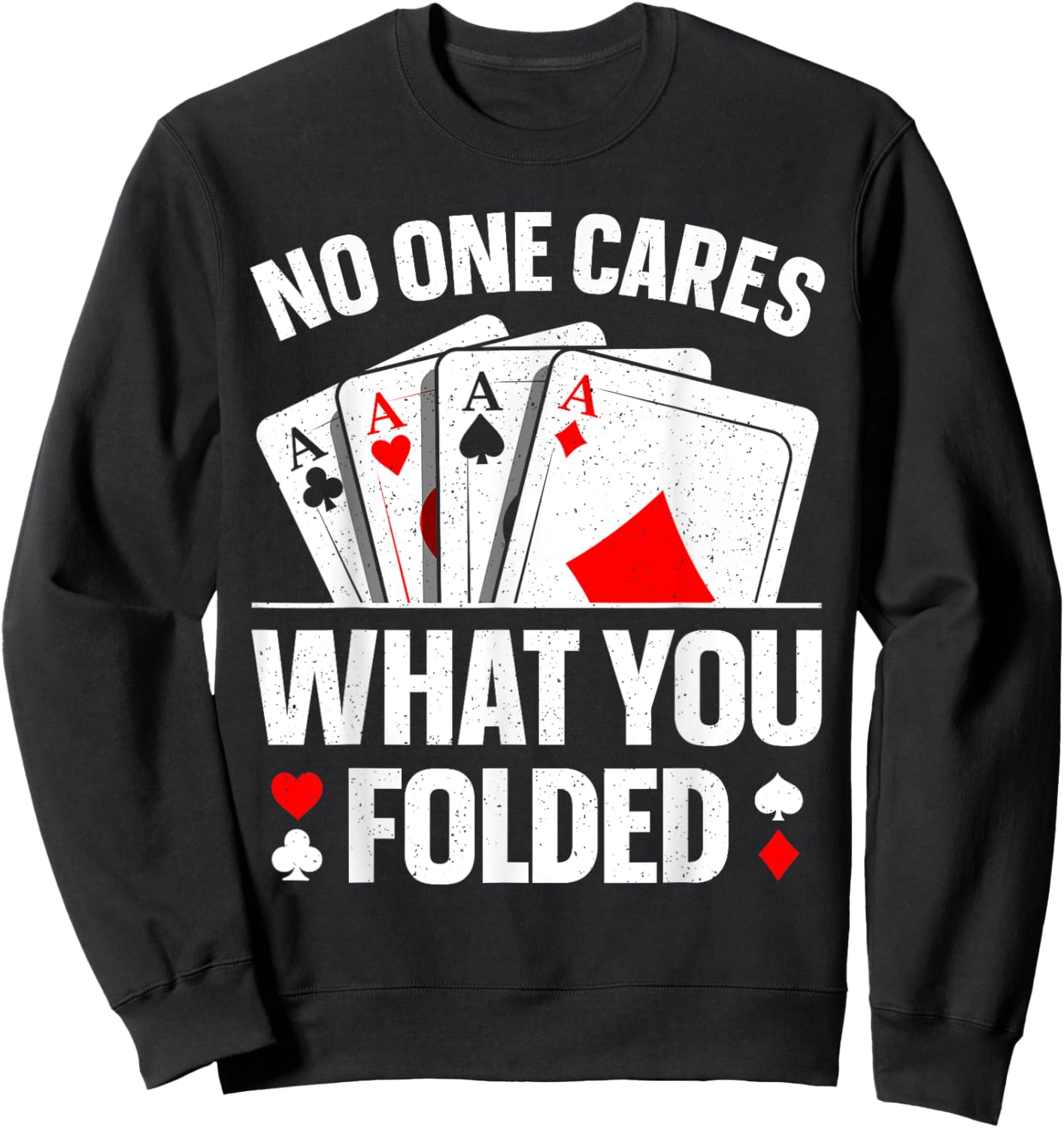 Funny Poker Art Women Play Poker Lover Poker Player Sweatshirt - Sweatshirt | Black