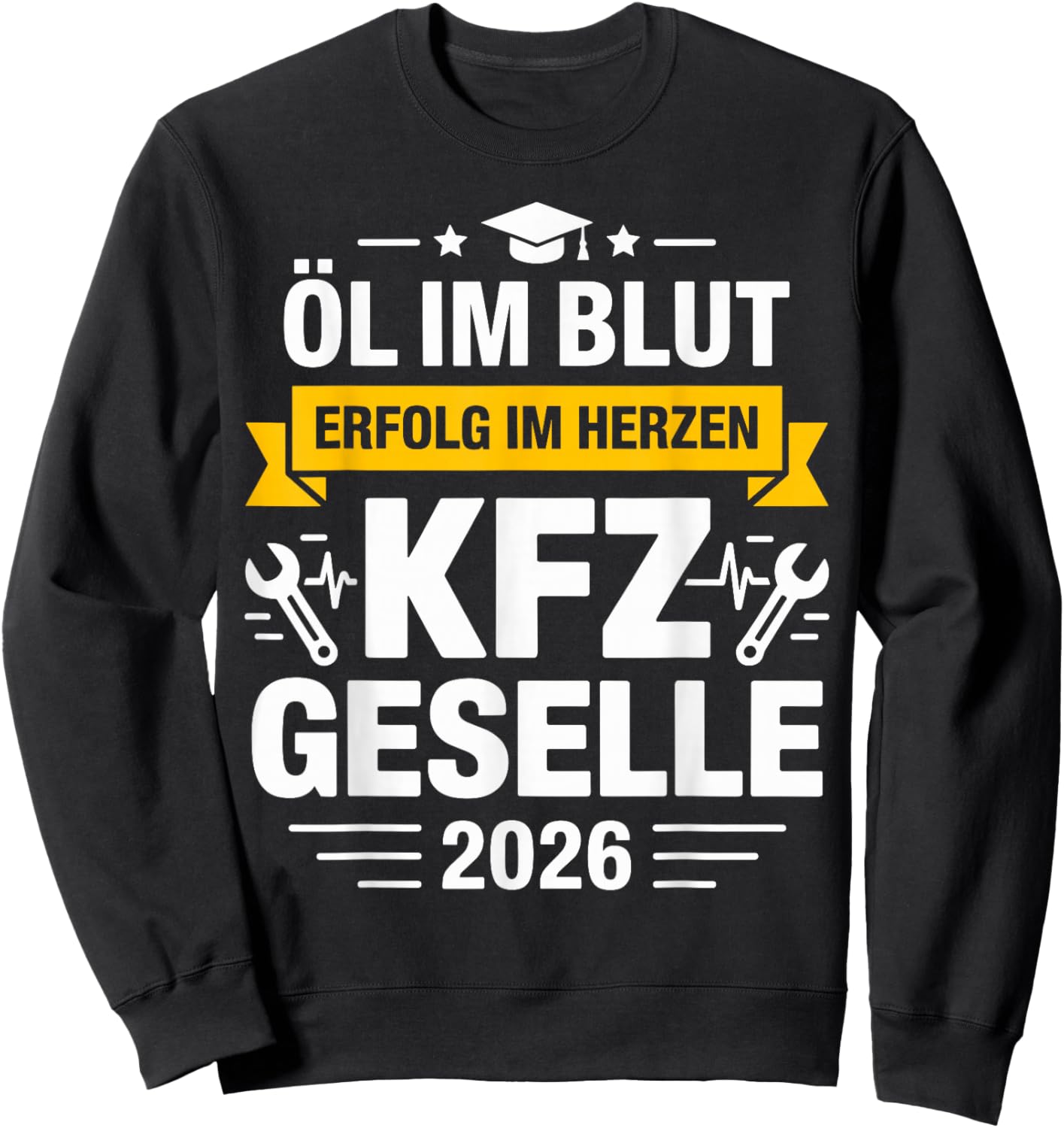 Geselle 2026 with German Text [German Language] Sweatshirt - Sweatshirt | Black