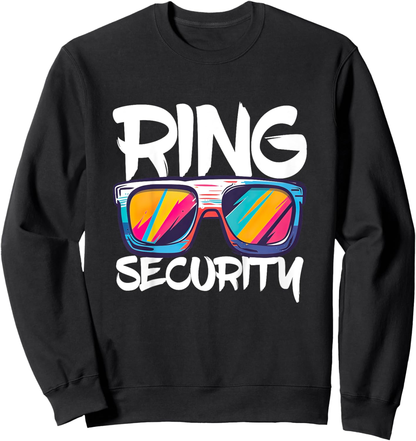 Kids Ring Security Shirt Kids Little Boys Ring Bearer Sweatshirt - Sweatshirt | Black