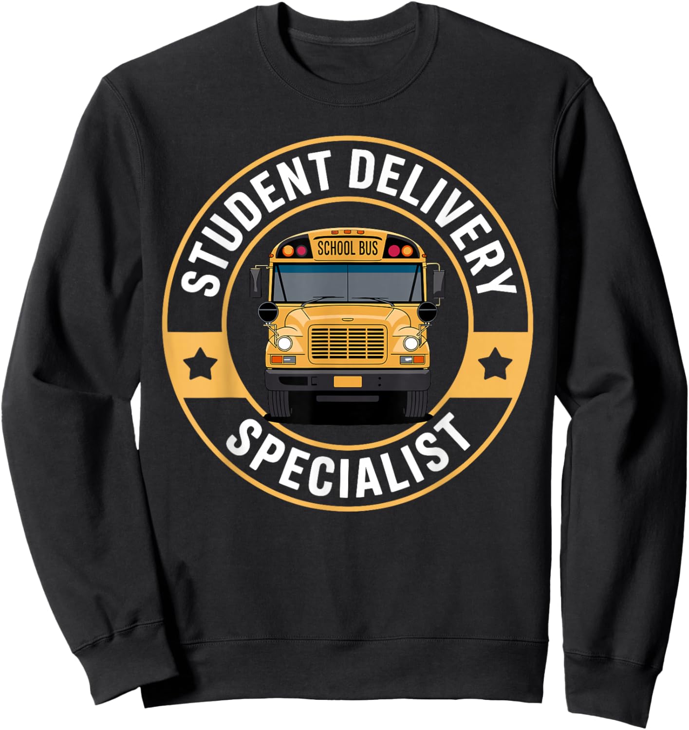 Best School Bus Driver Art Women Kids School Bus Sweatshirt - Sweatshirt | Black