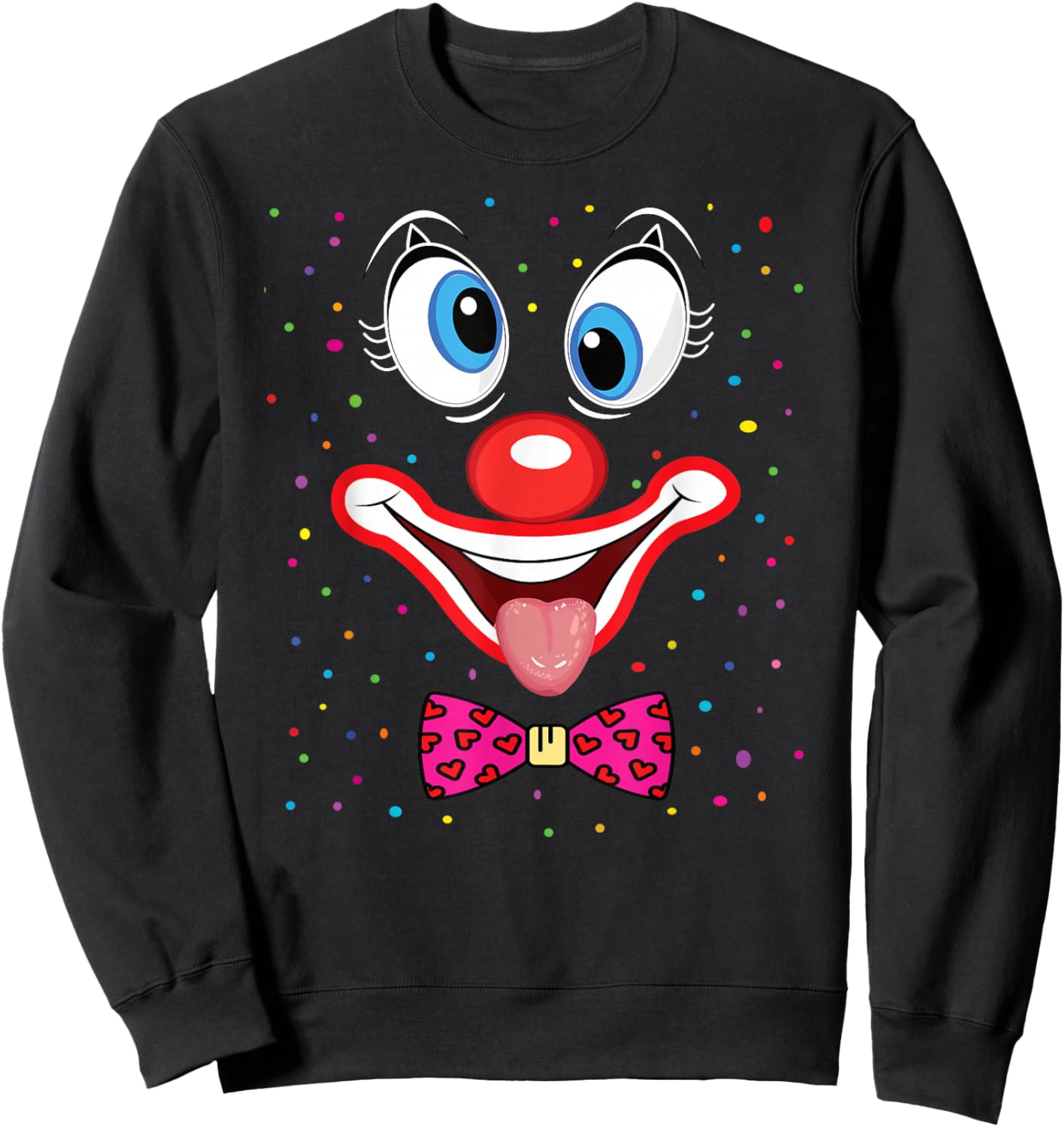 Clown Carnival Costume Carnival Clown Costume Sweatshirt - Sweatshirt | Black