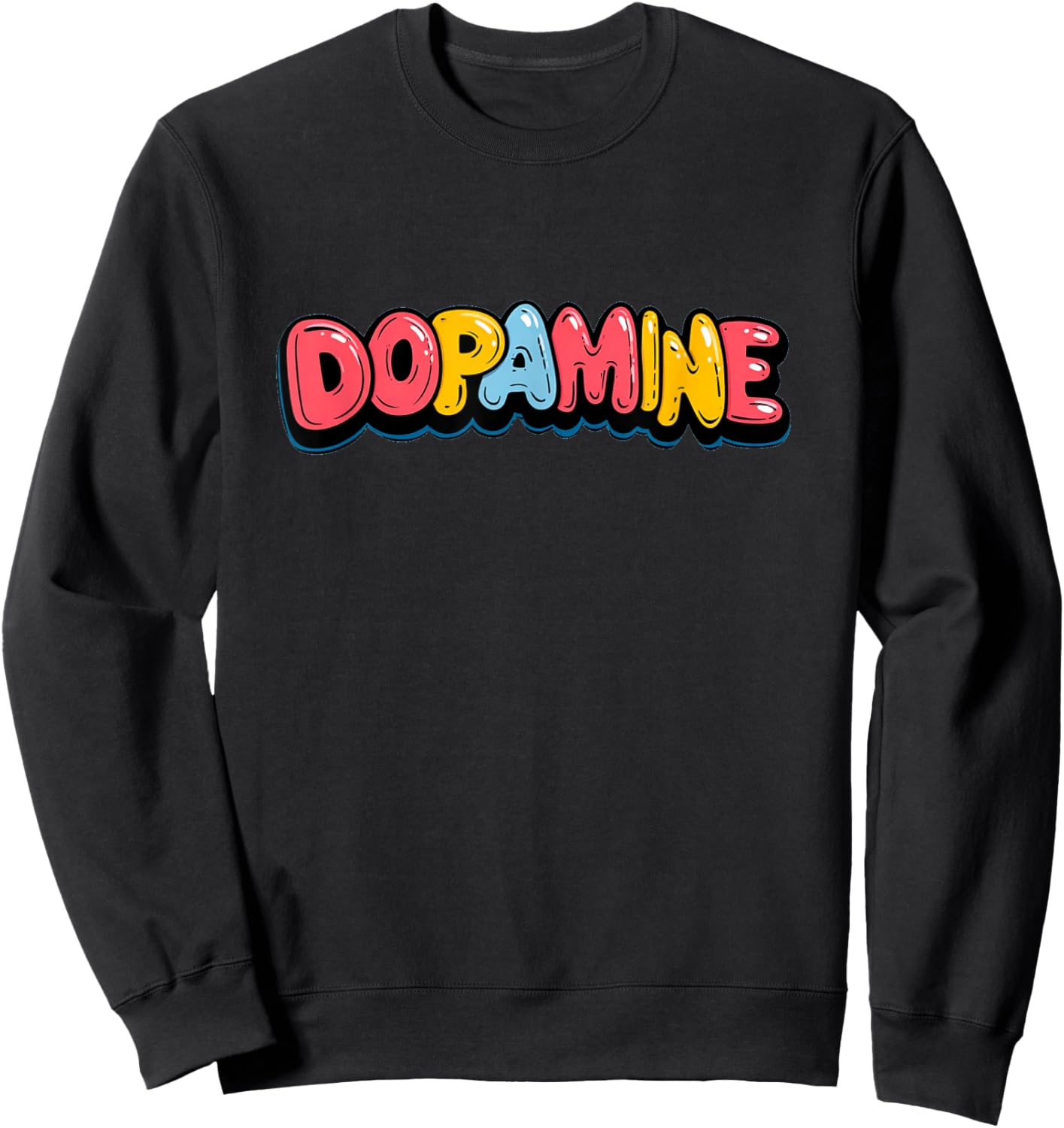 Colorful Dopamine Emblem Costume Sweatshirt - Sweatshirt | Black