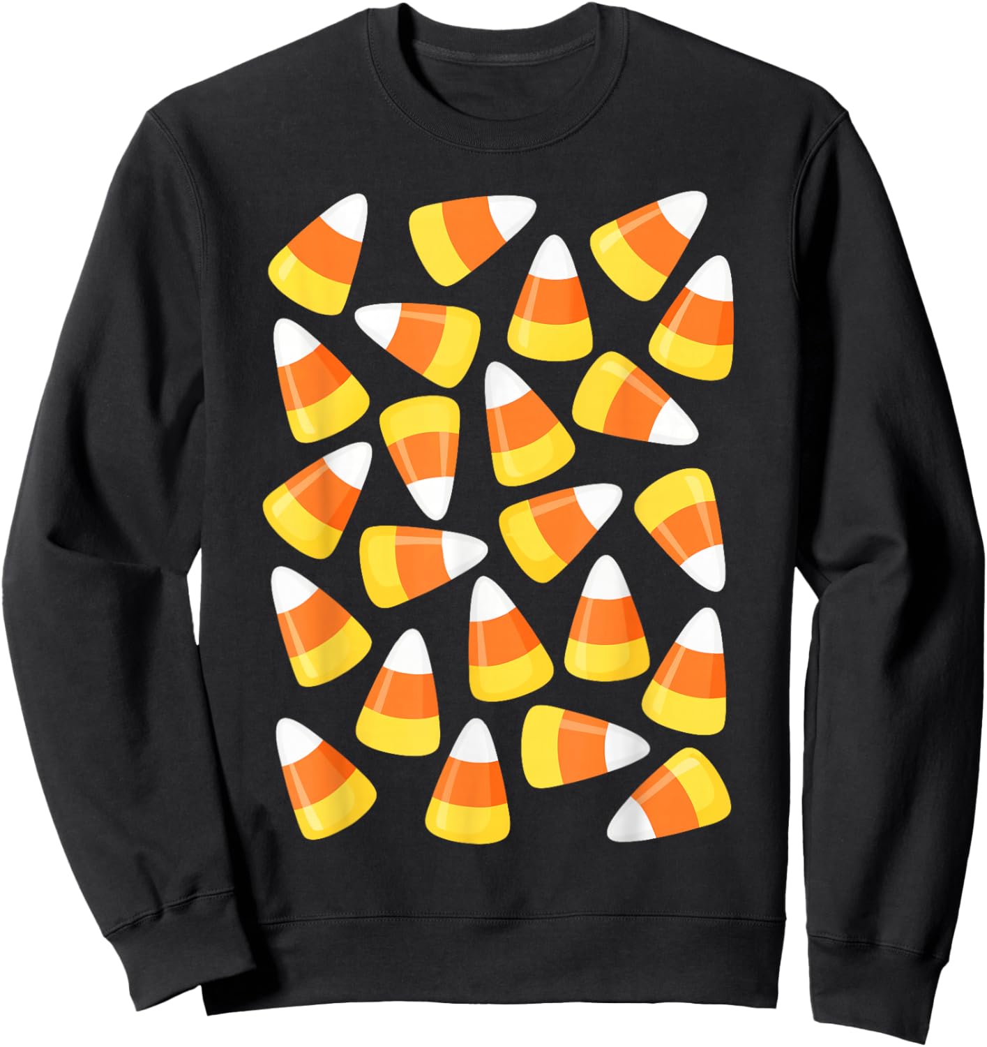Candy Corn Shirt Adult Kids Men Women Candy Corn Costume Sweatshirt - Sweatshirt | Black