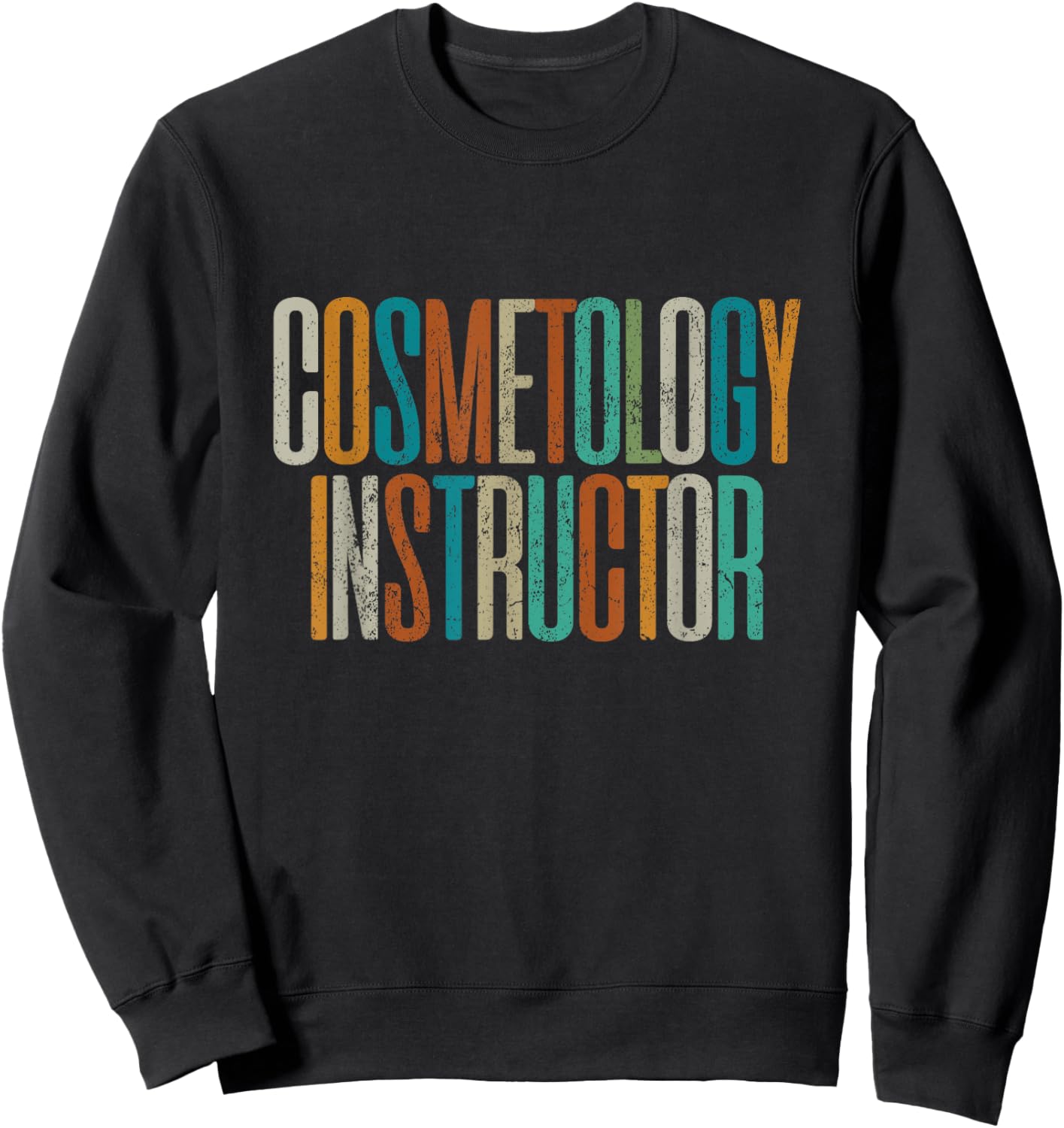 Vintage Cosmetology Instructor Sweatshirt - Sweatshirt | Black