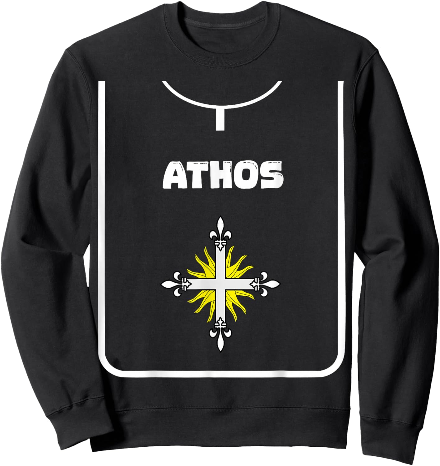 Novel The Three Musketeers DIY Halloween Carnival Costume Sweatshirt - Sweatshirt | Black