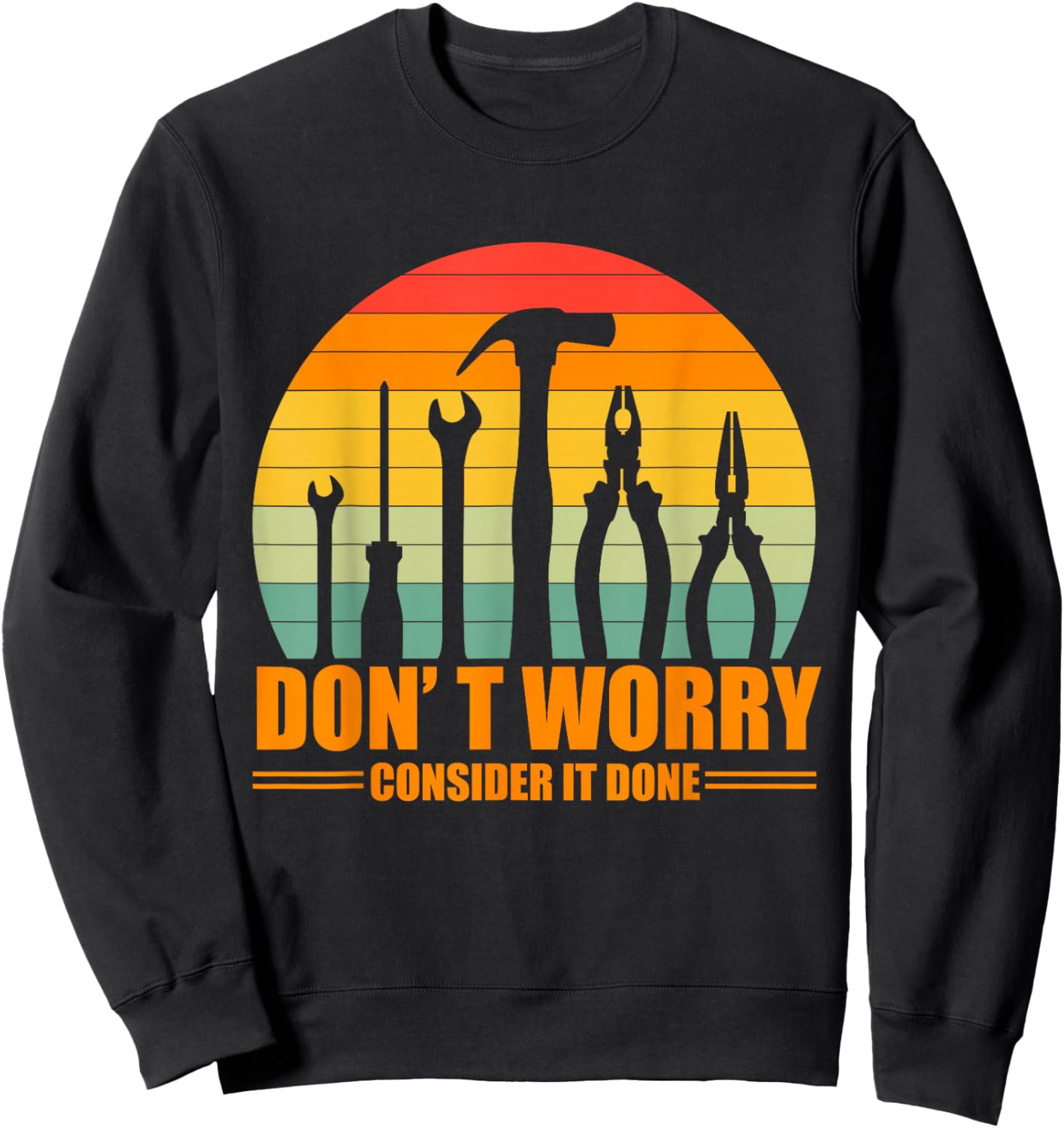 Mechanic Engine Funny Sweatshirt - Sweatshirt | Black