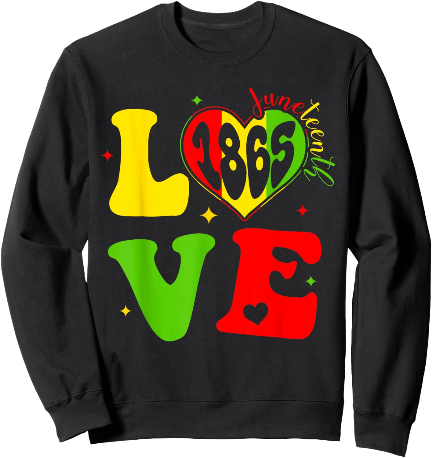 Happy Juneteenth Love African American Afro Black Women Kids Sweatshirt - Sweatshirt | Black