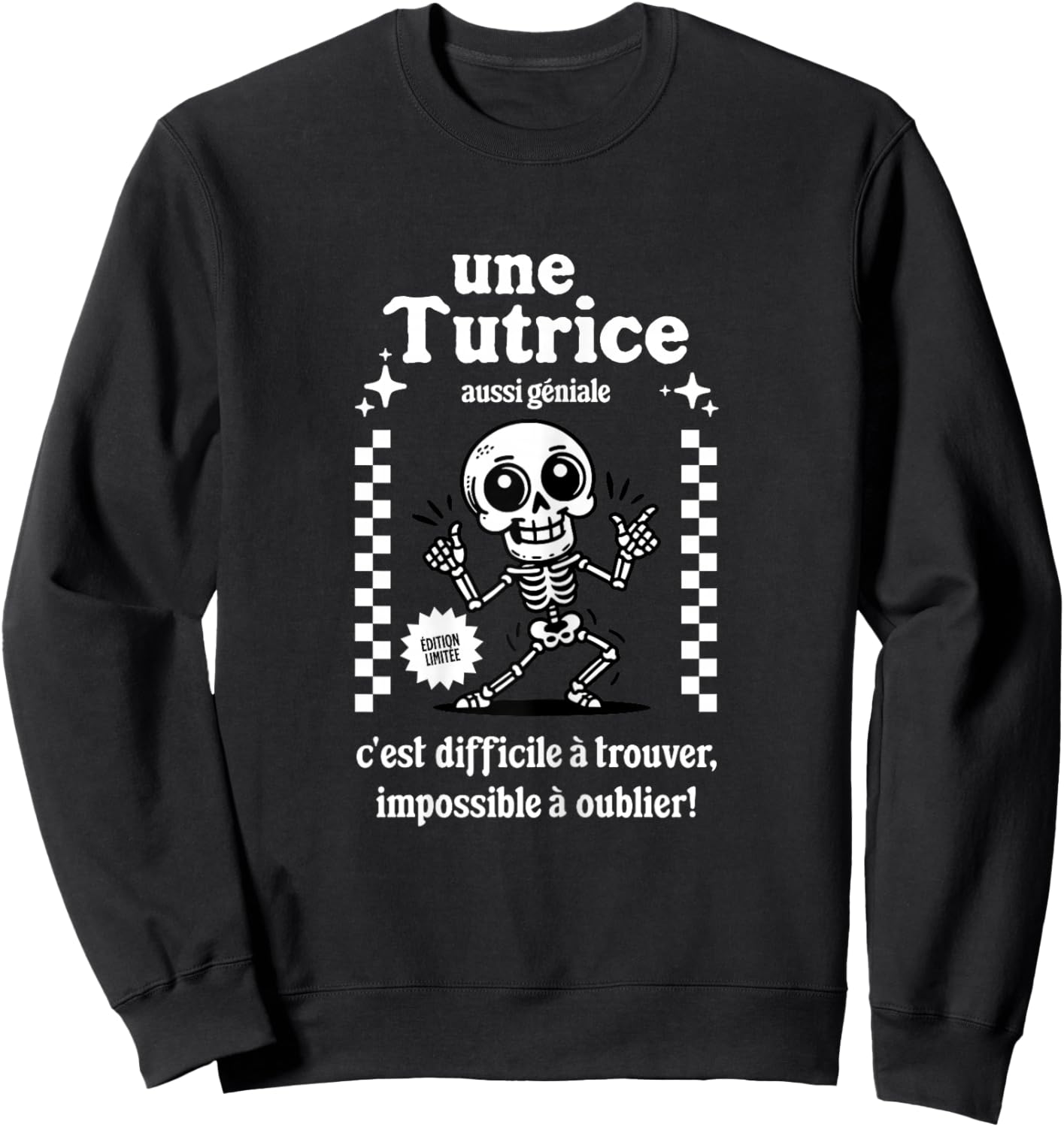 Cadeau Tutrice de Stage Remerciement Tutrice Alternance Sweatshirt - Sweatshirt | Black