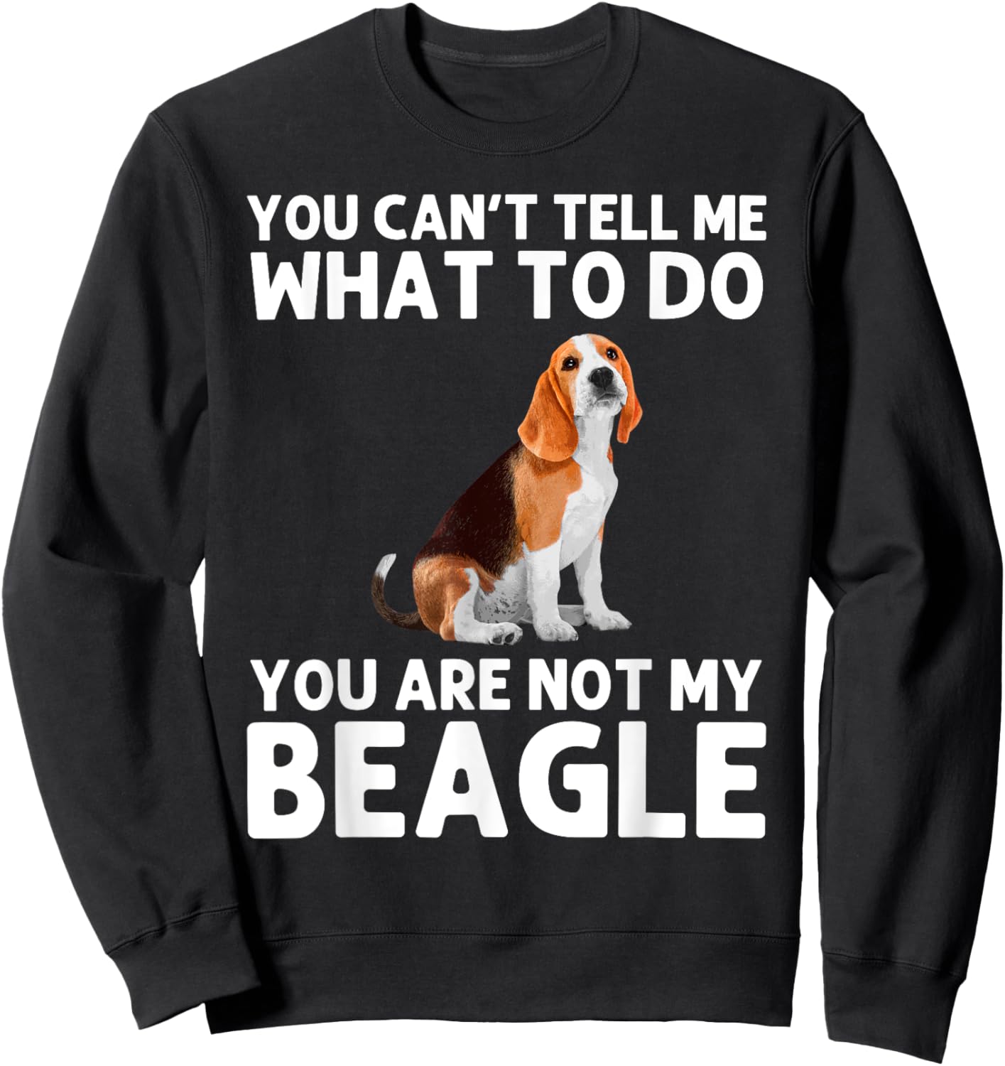 Funny Beagle Design Women Hound Beagle Dog Lovers Sweatshirt - Sweatshirt | Black