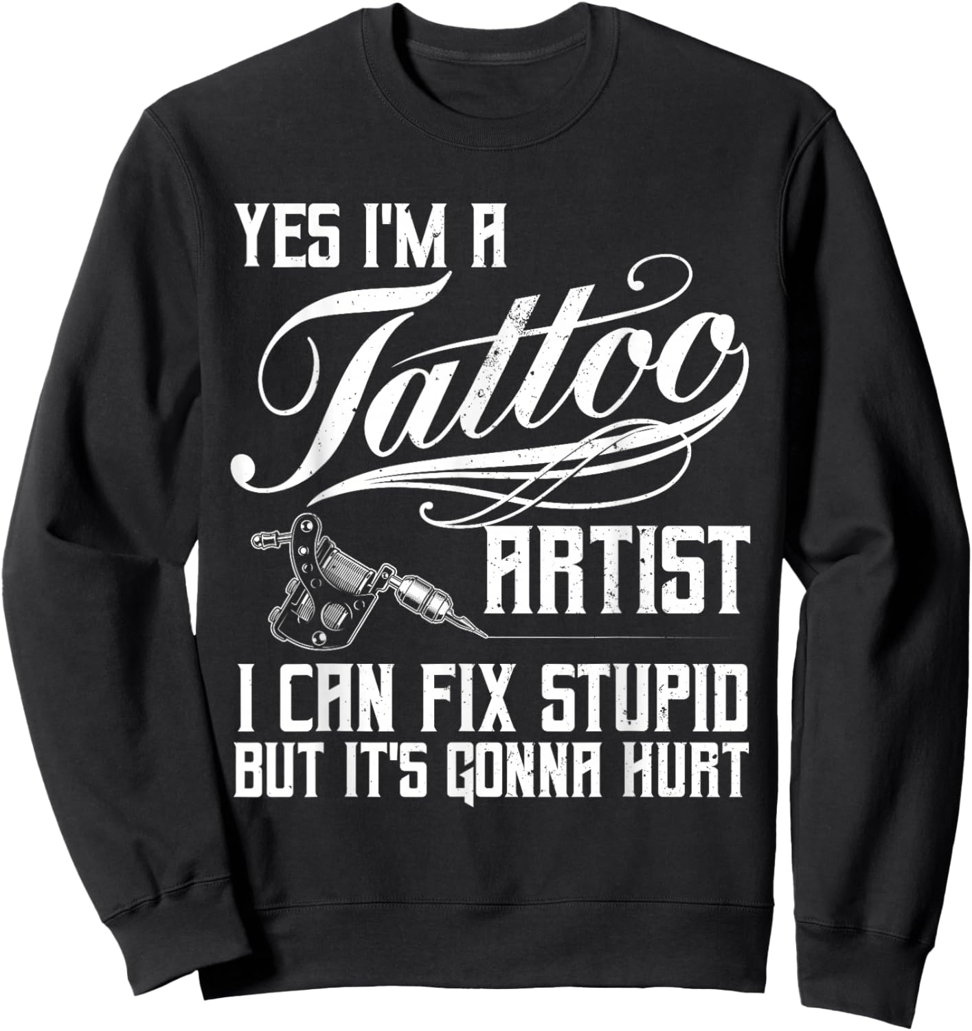 Funny Tattoo Artist Art Women Tattooer Tattoo Artist Sweatshirt - Sweatshirt | Black