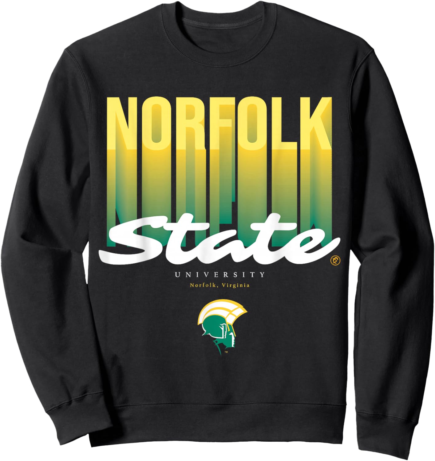 The Yard Essentials - Norfolk State University - NSU Fade Sweatshirt - Sweatshirt | Black