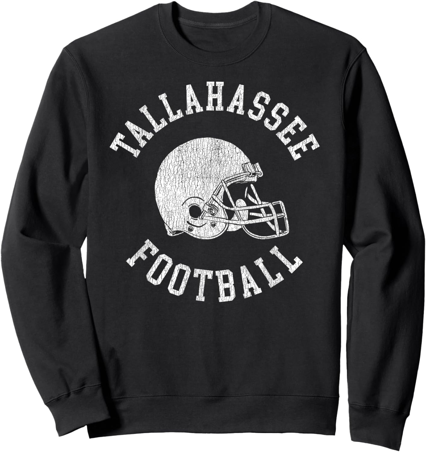 Tallahassee Football Throwback Football Helmet Retro Sweatshirt - Sweatshirt | Black