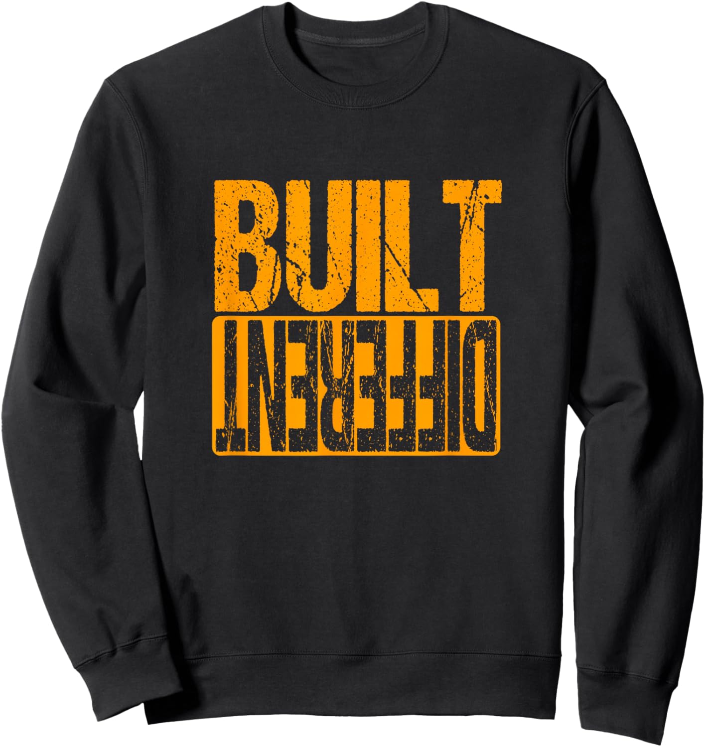 Orange Different Orange Graphic Orange Sweatshirt - Sweatshirt | Black