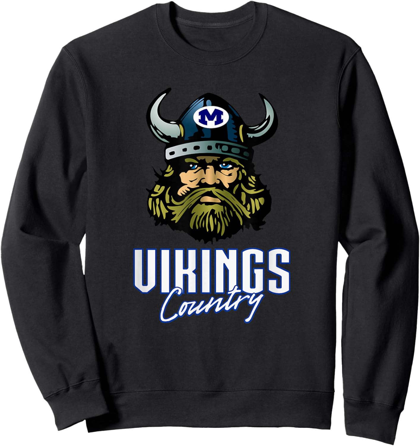 Miamisburg Vikings Logo Country HS Sweatshirt - Sweatshirt | Black