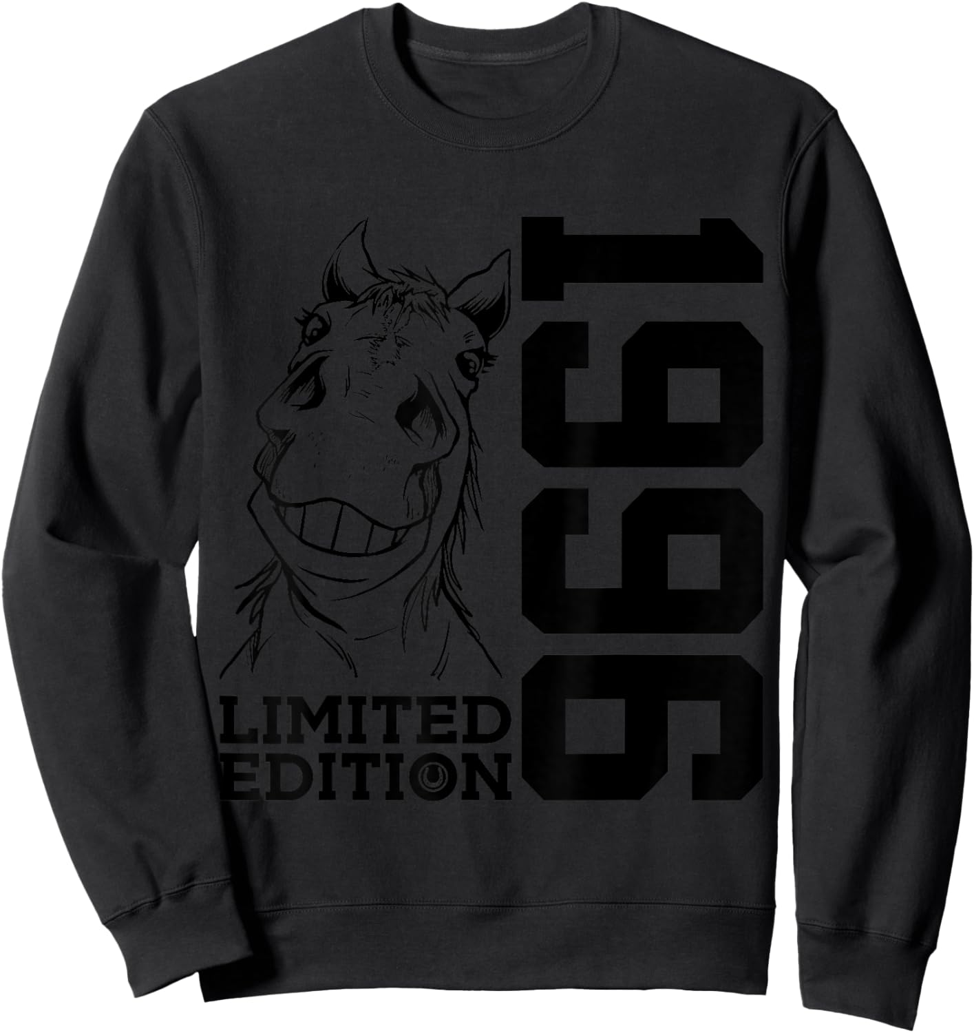 Riding 30th Birthday Horse Limited Edition 1996 Rider Sweatshirt - Sweatshirt | Black