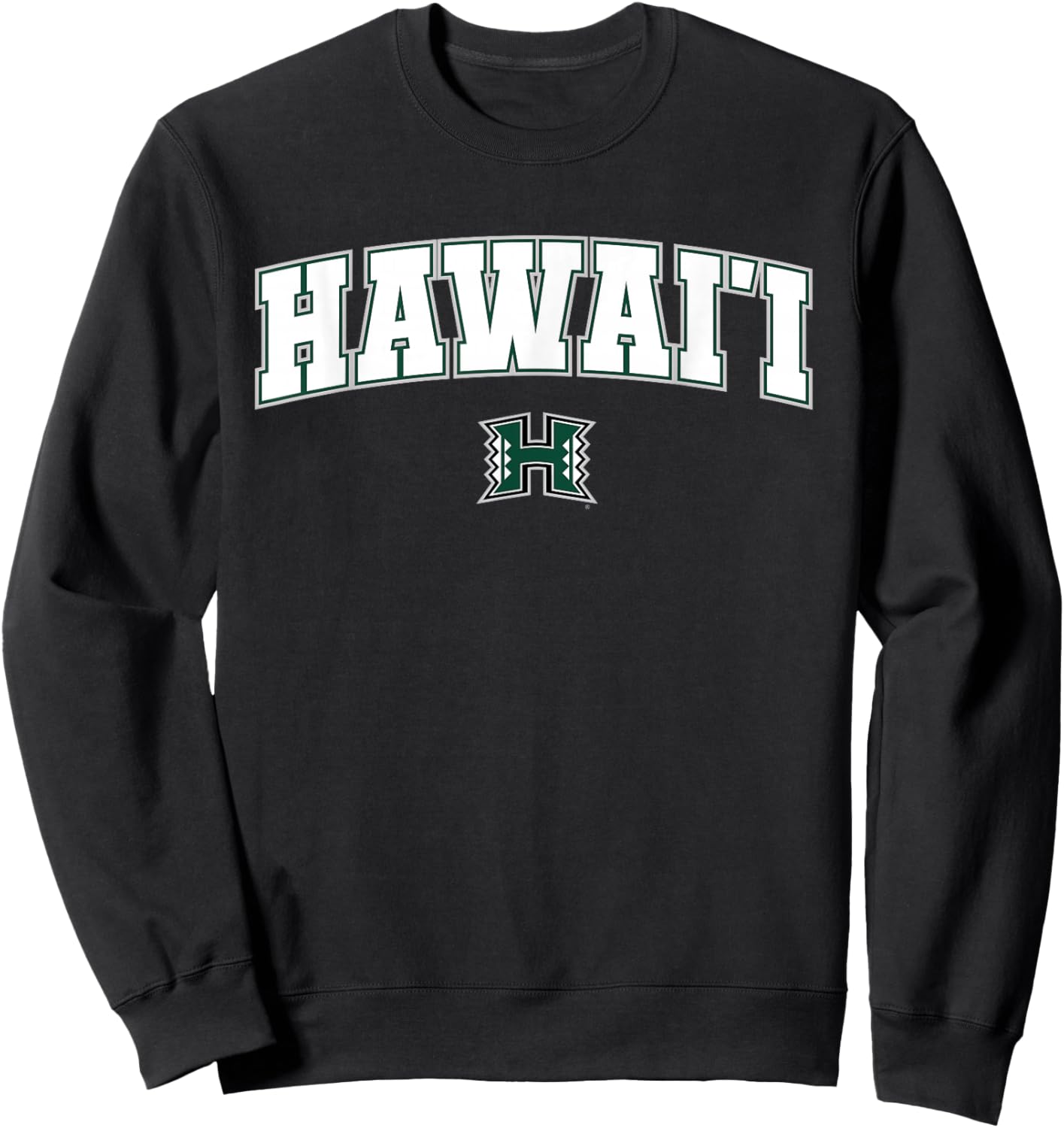 University of Hawaii Rainbow Warriors Arch Logo Sweatshirt - Sweatshirt | Black