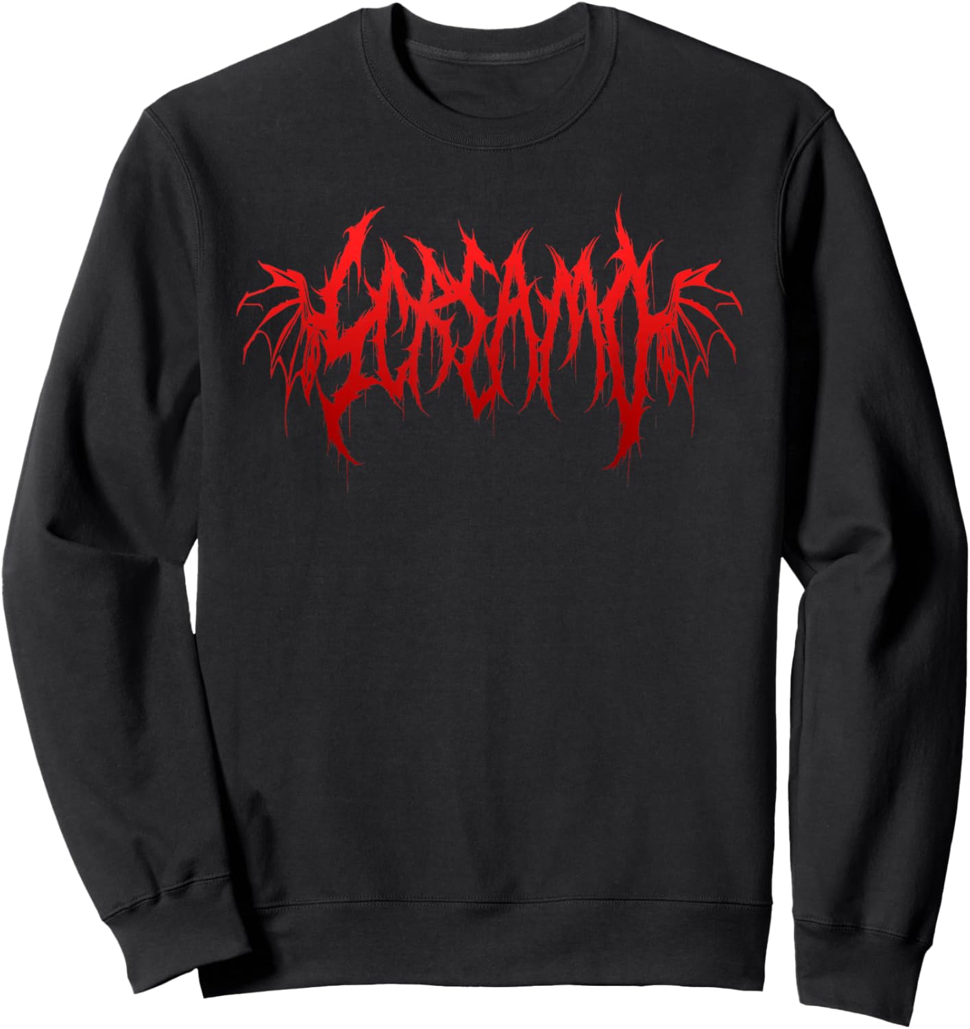 Screamo Funny Heavy Metal Band Parody Emo Goth Punk Music Sweatshirt - Sweatshirt | Black