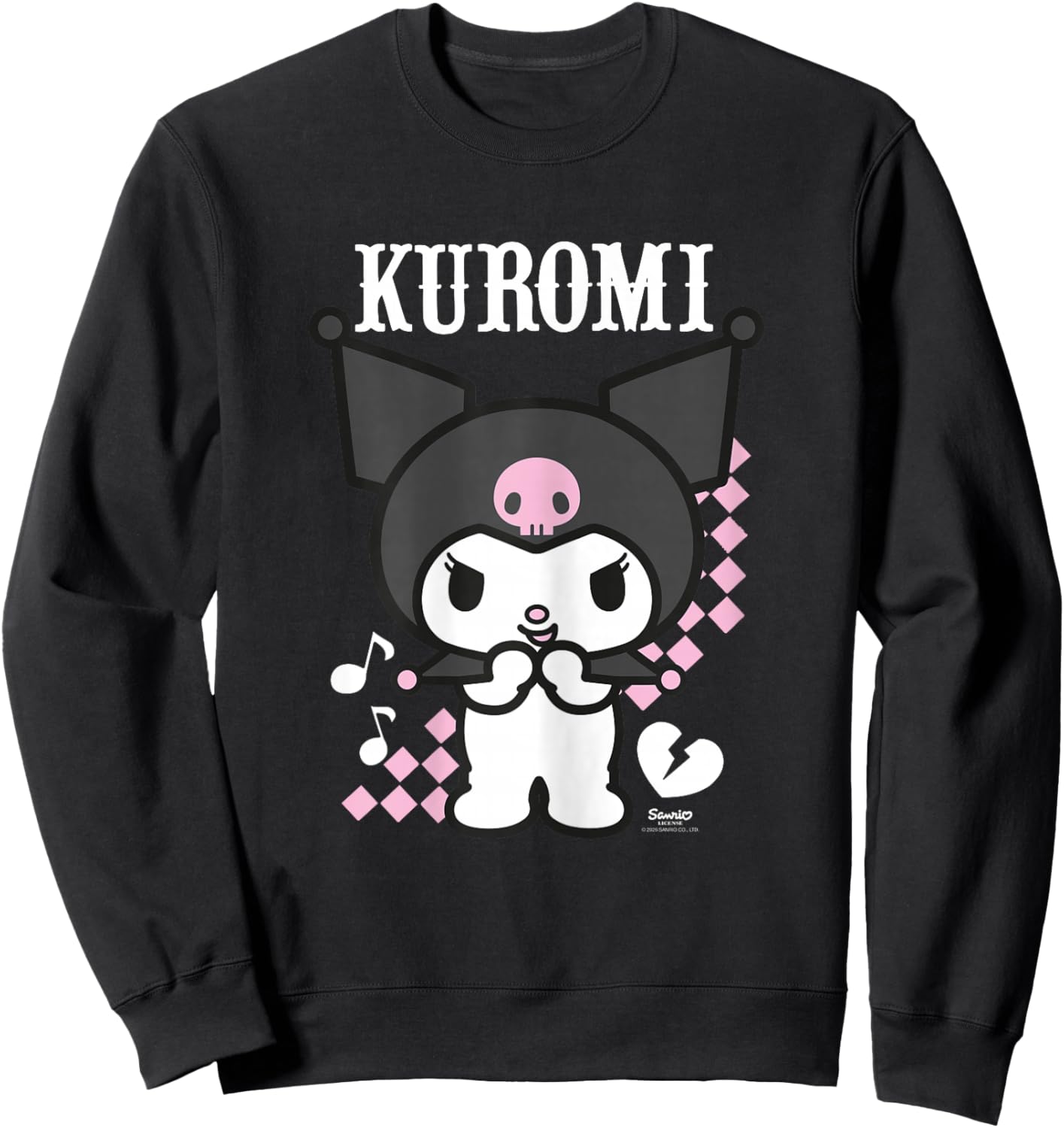 Hello Kitty Kuromi Anime Sweatshirt - Sweatshirt | Black