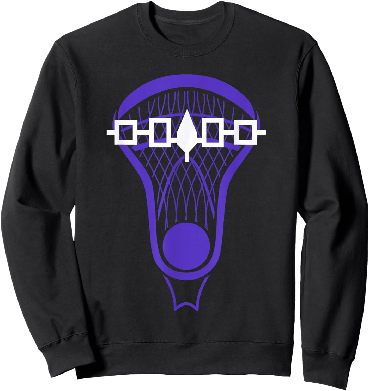 Iroquois Flag Lacrosse Stick Lax Player Sweatshirt - Sweatshirt | Black