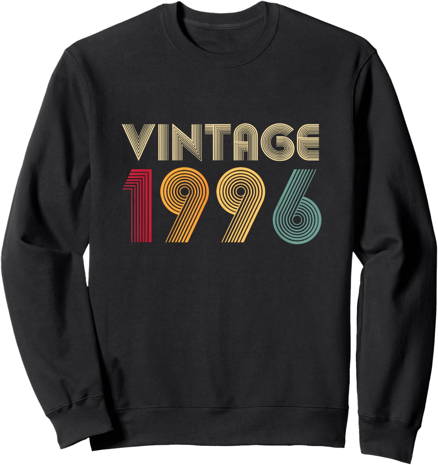 30th Birthday Gift Retro Vintage 1996 Sweatshirt - Sweatshirt | Black