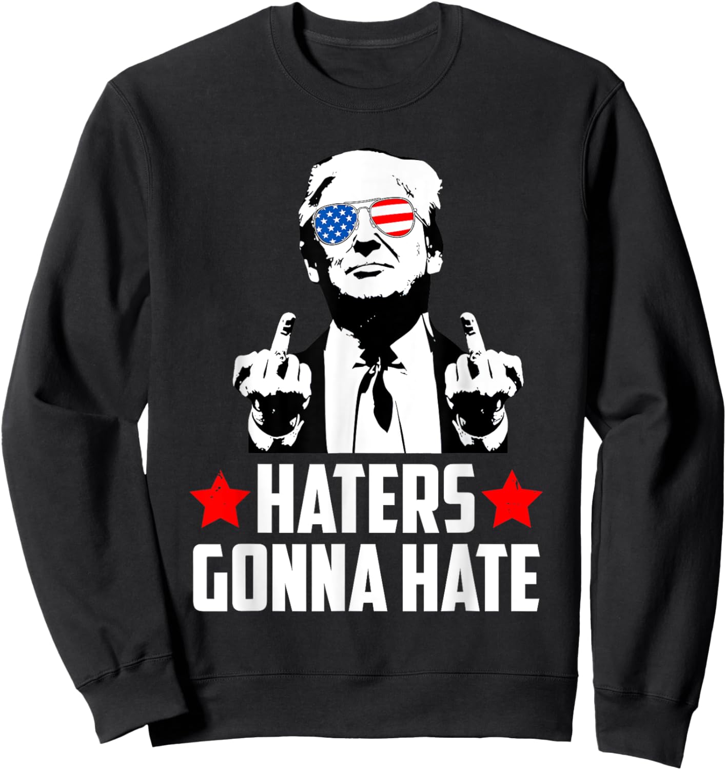 Trump 2024 45 & 47 President Of The United States Gift Sweatshirt - Sweatshirt | Black
