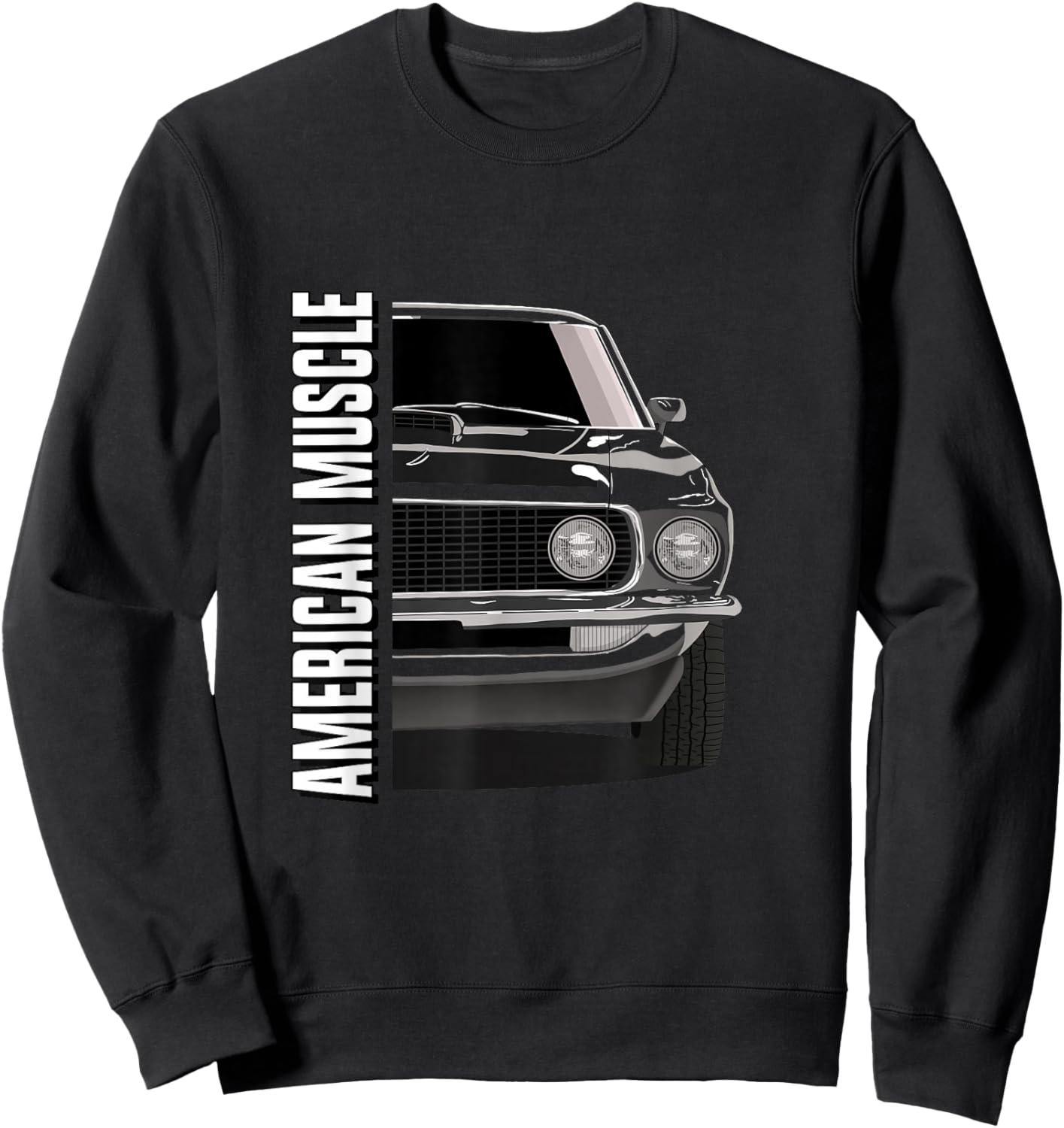 Classic Boss 429 Old School American Muscle Car Sweatshirt - Sweatshirt | Black