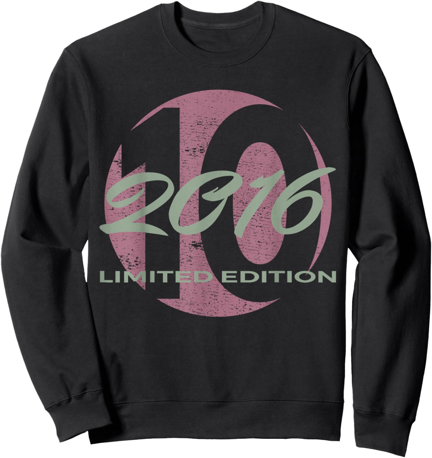 10th Birthday Girl Boy 10 Years 2016 Funny Gift Sweatshirt - Sweatshirt | Black
