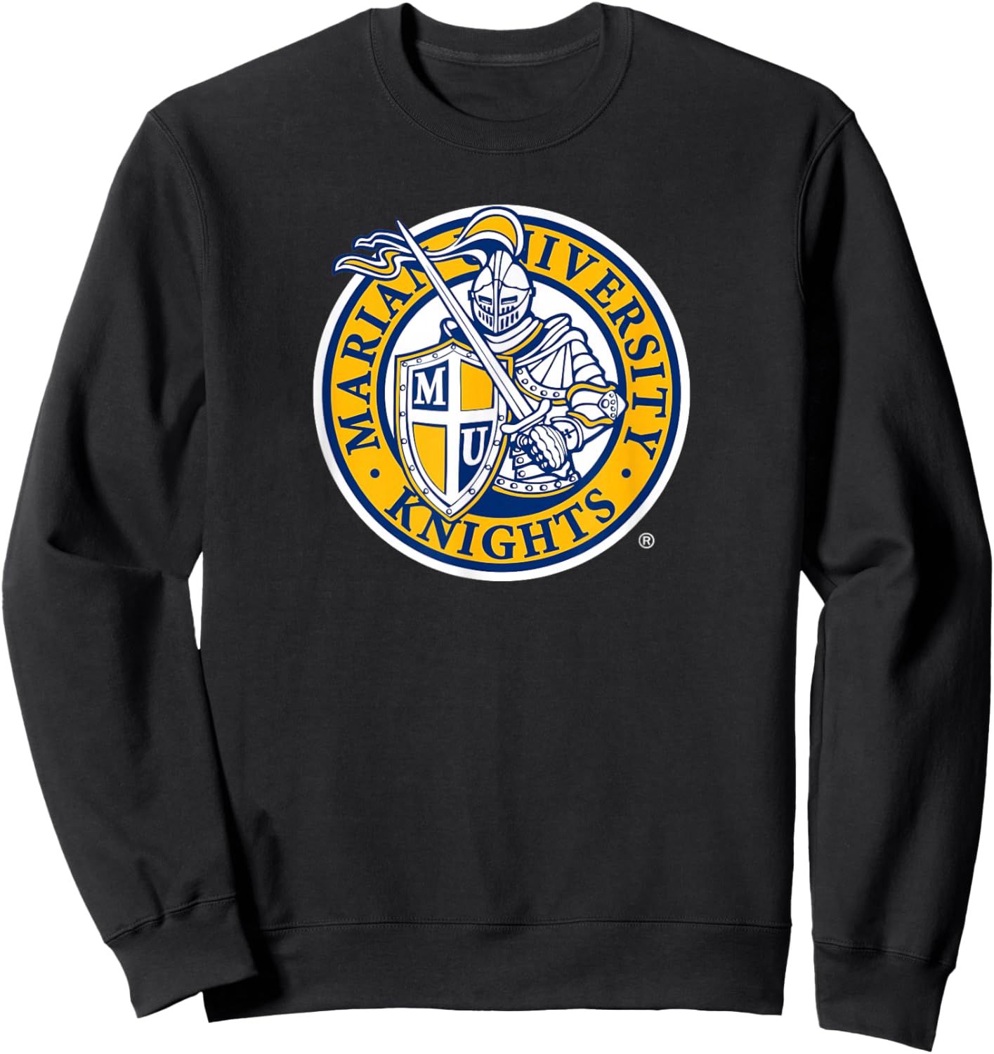 Marian University Knights Primary Logo Sweatshirt - Sweatshirt | Black